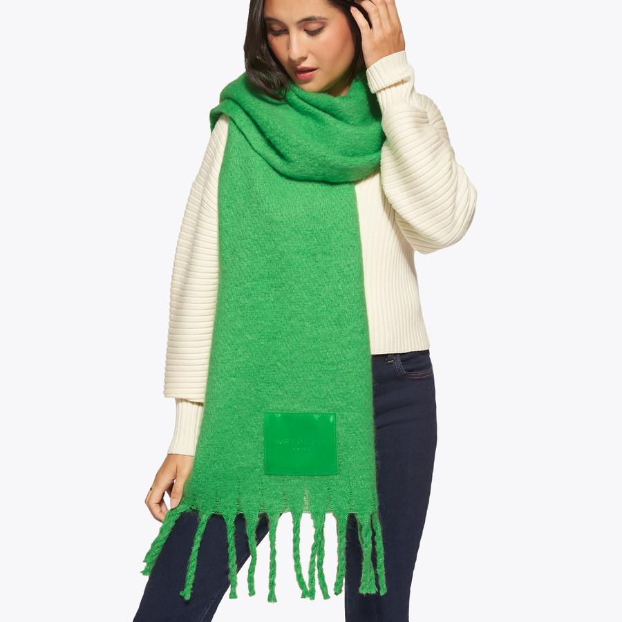 YARNDYE SCARF Green Fabric Scarf by KURT GEIGER LONDON