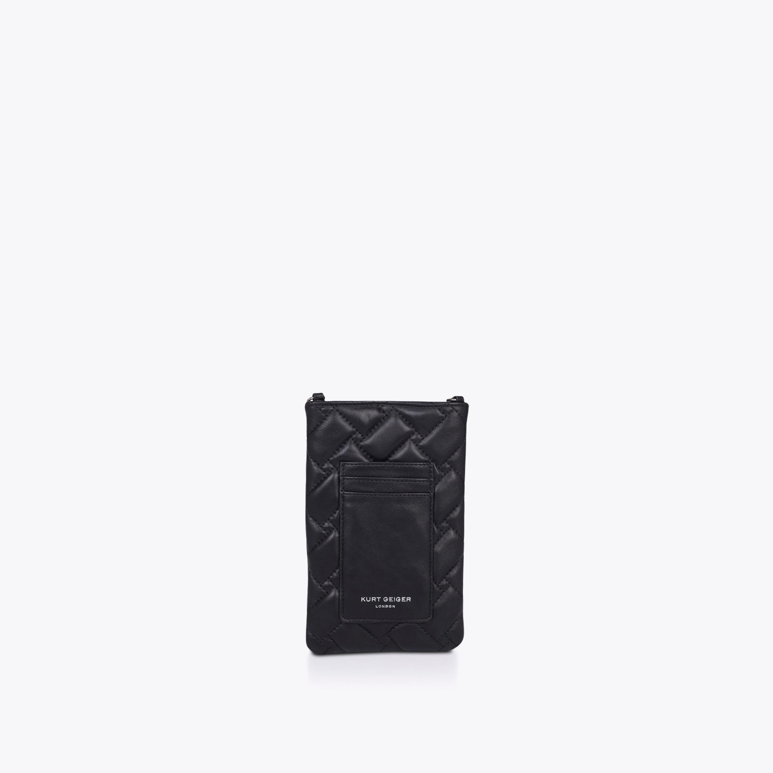 KENSINGTON PHONE XBODY Black Quilted Phone Case by KURT GEIGER LONDON