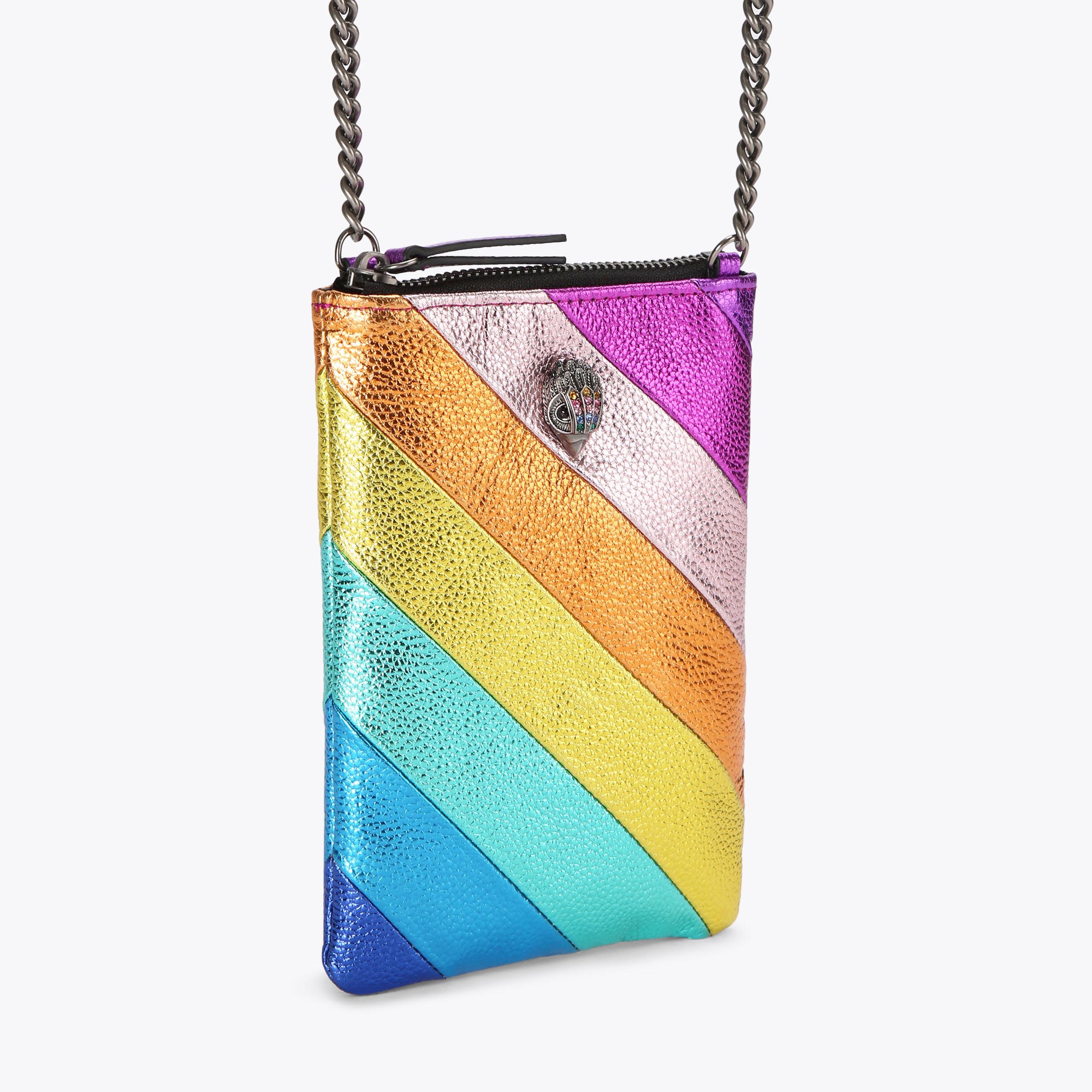 KENSINGTON PHONE XBODY Rainbow Stripe Phone Holder by KURT GEIGER LONDON