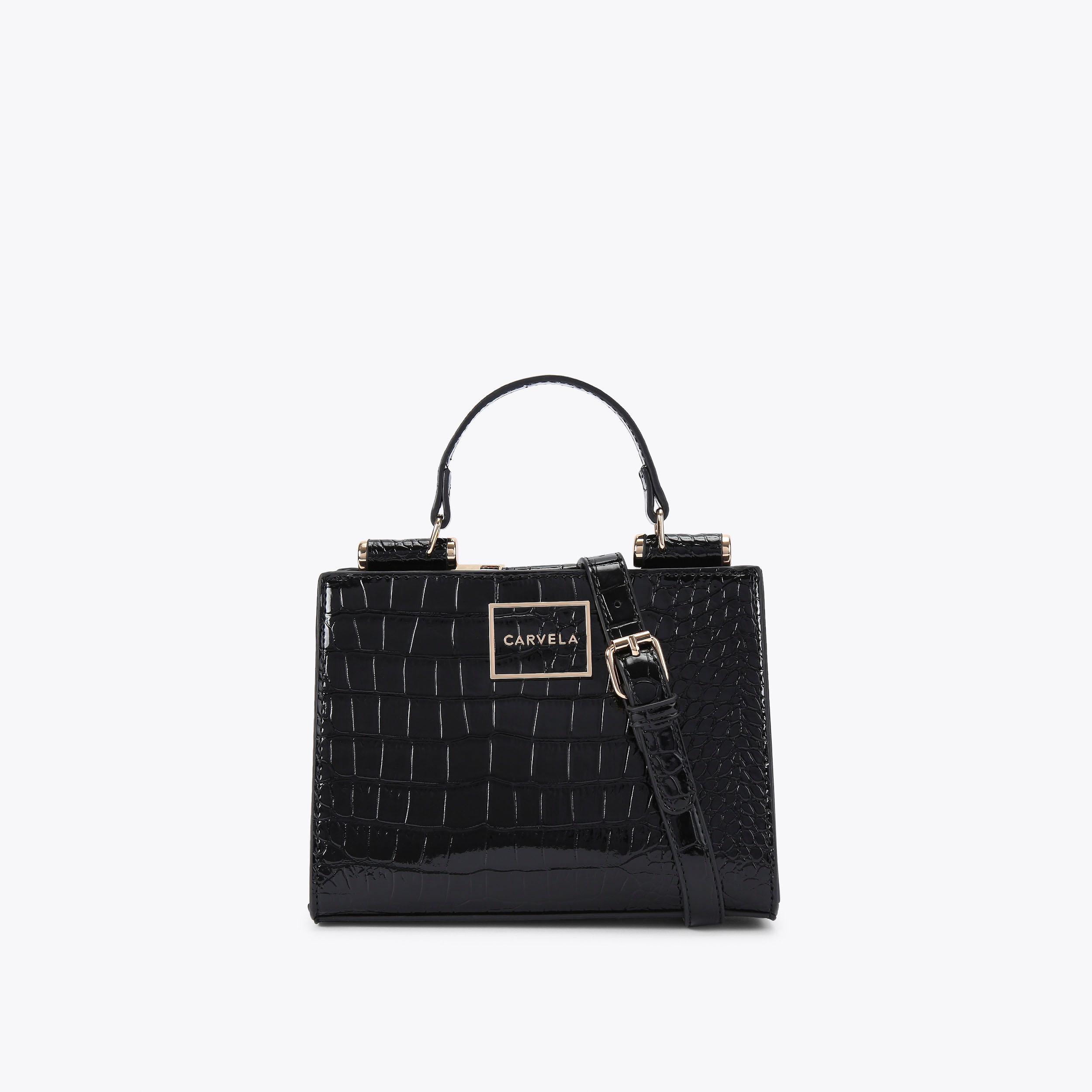 JESSICA MINI TOTE 2 Red Croc Tote Bag by CARVELA