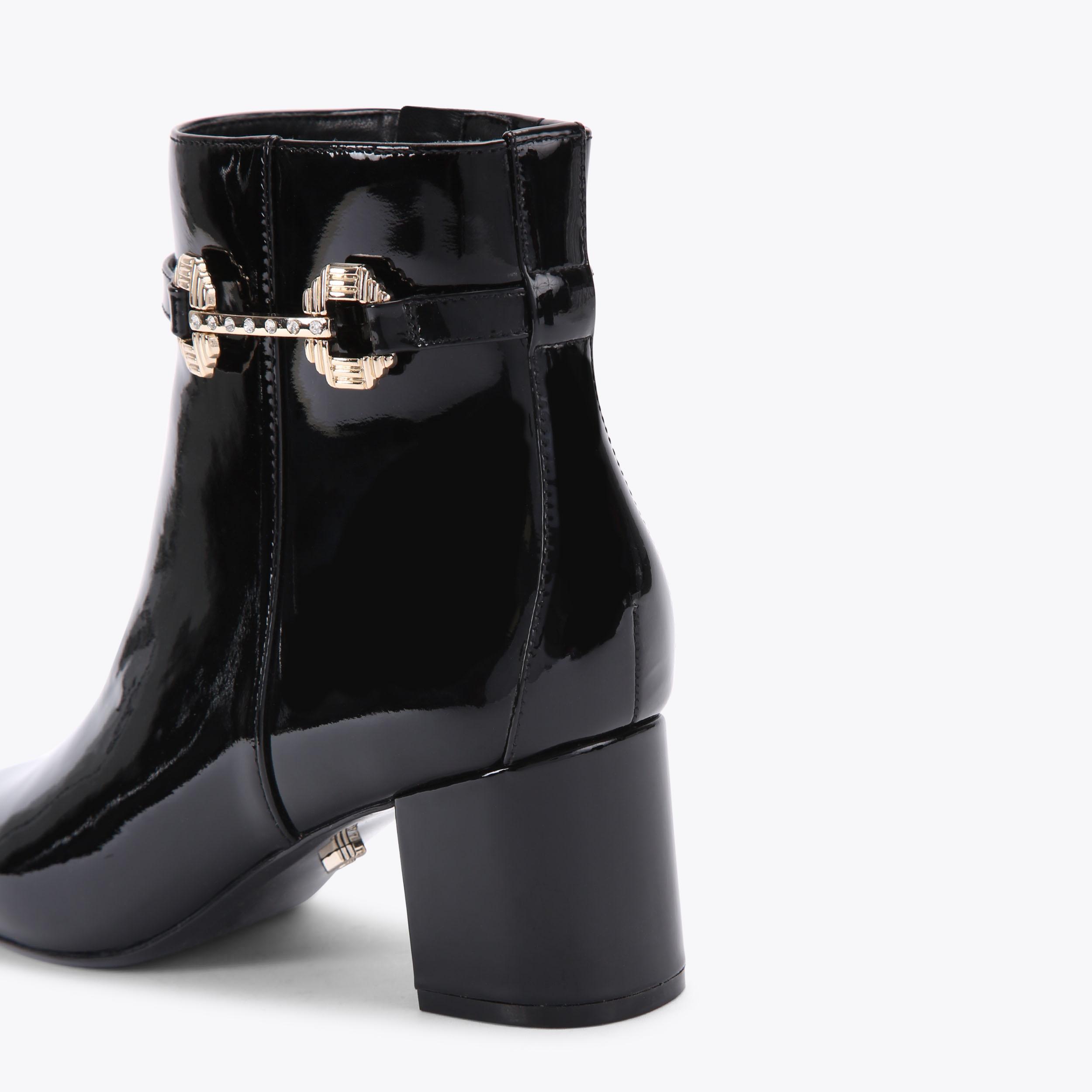 carvela patent ankle boots