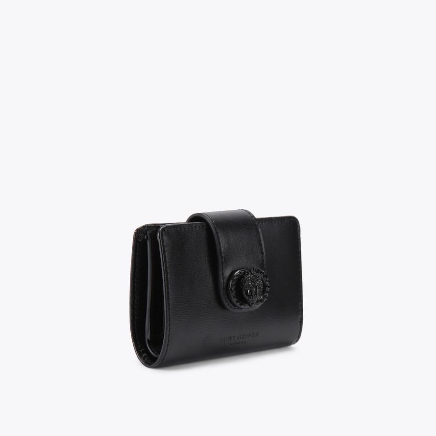 CHELSEA FOLD WALLET DR Black Flap Over Wallet by KURT GEIGER LONDON