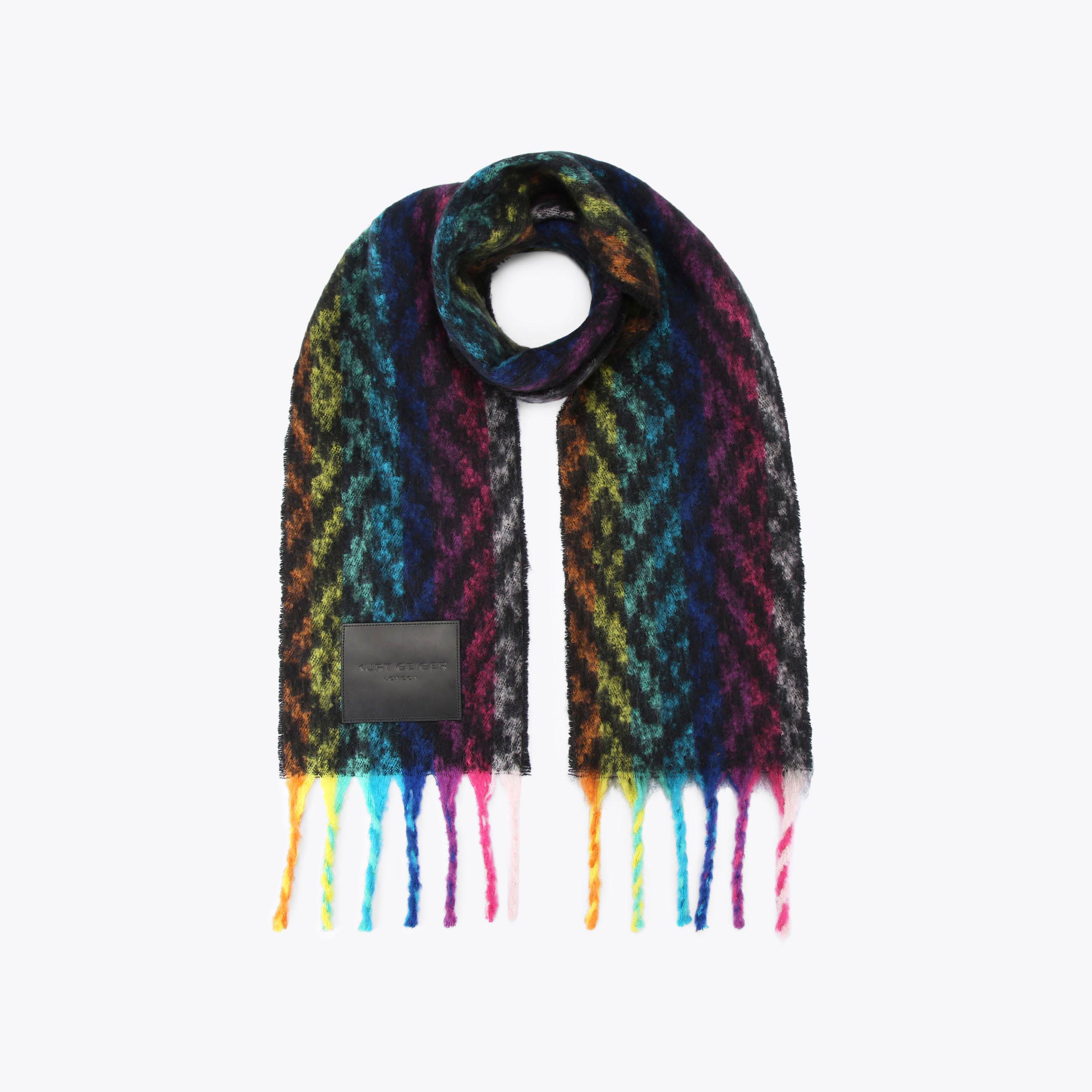 SM YANRDYE SCARF Dark Fabric Scarf by KURT GEIGER LONDON