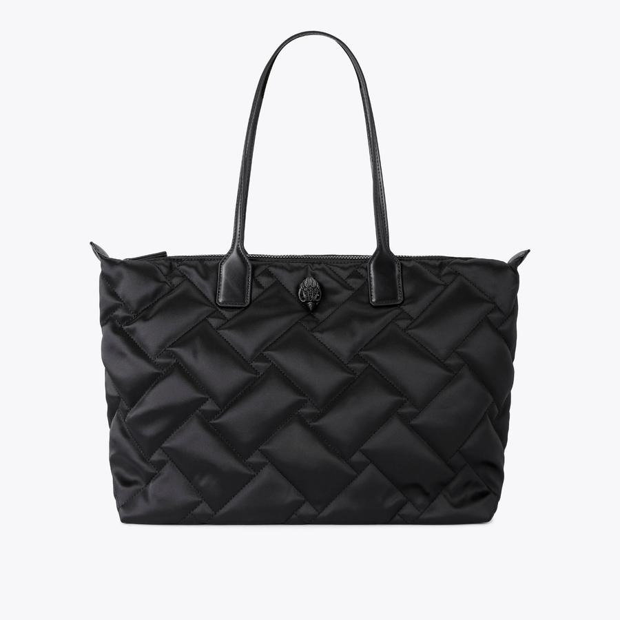 RECYCLED SHOPPER DR Black Recycled Shoulder Bag by KURT GEIGER LONDON