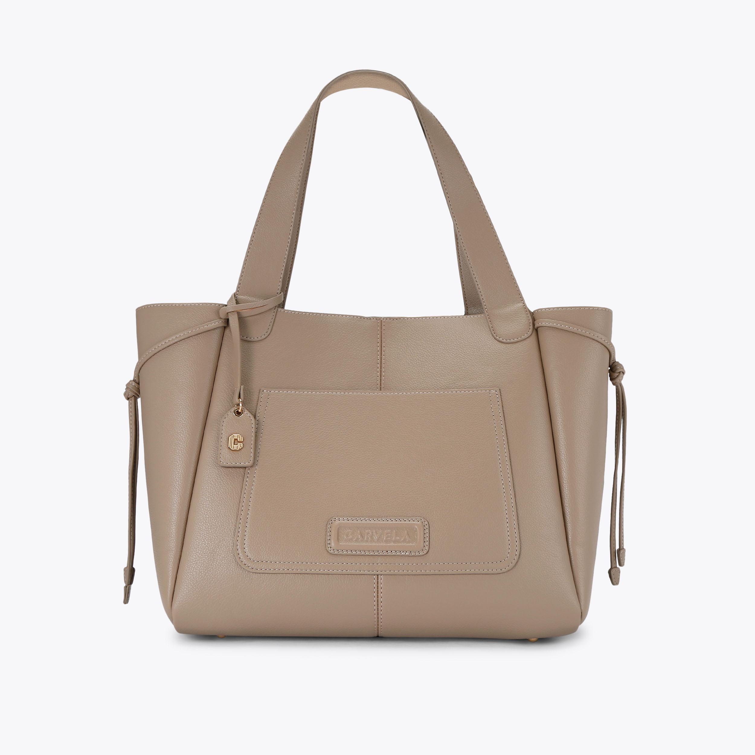 MILANO TOTE Taupe Shoulder Bag by CARVELA