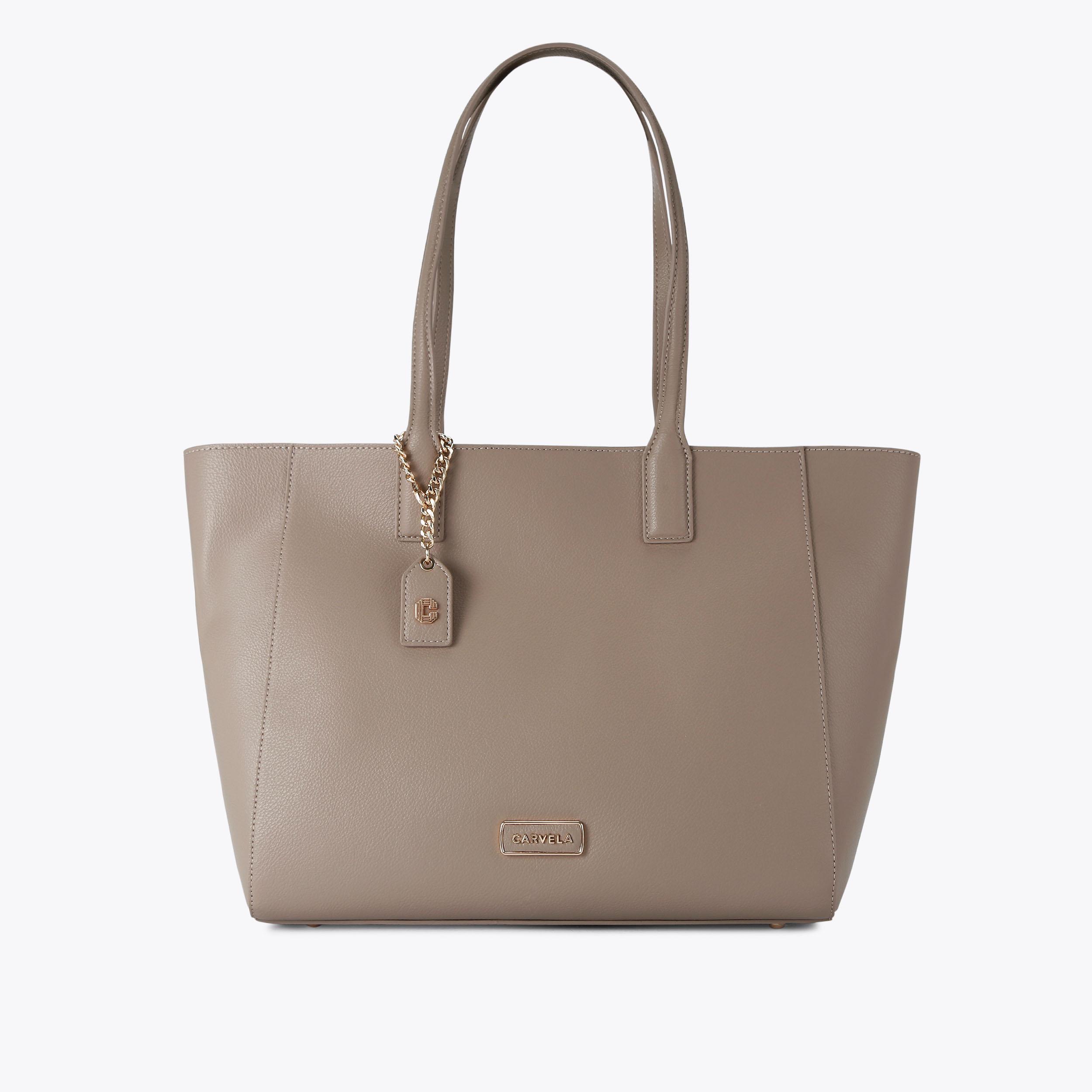 MILANO SHOPPER Taupe Shopper Bag by CARVELA