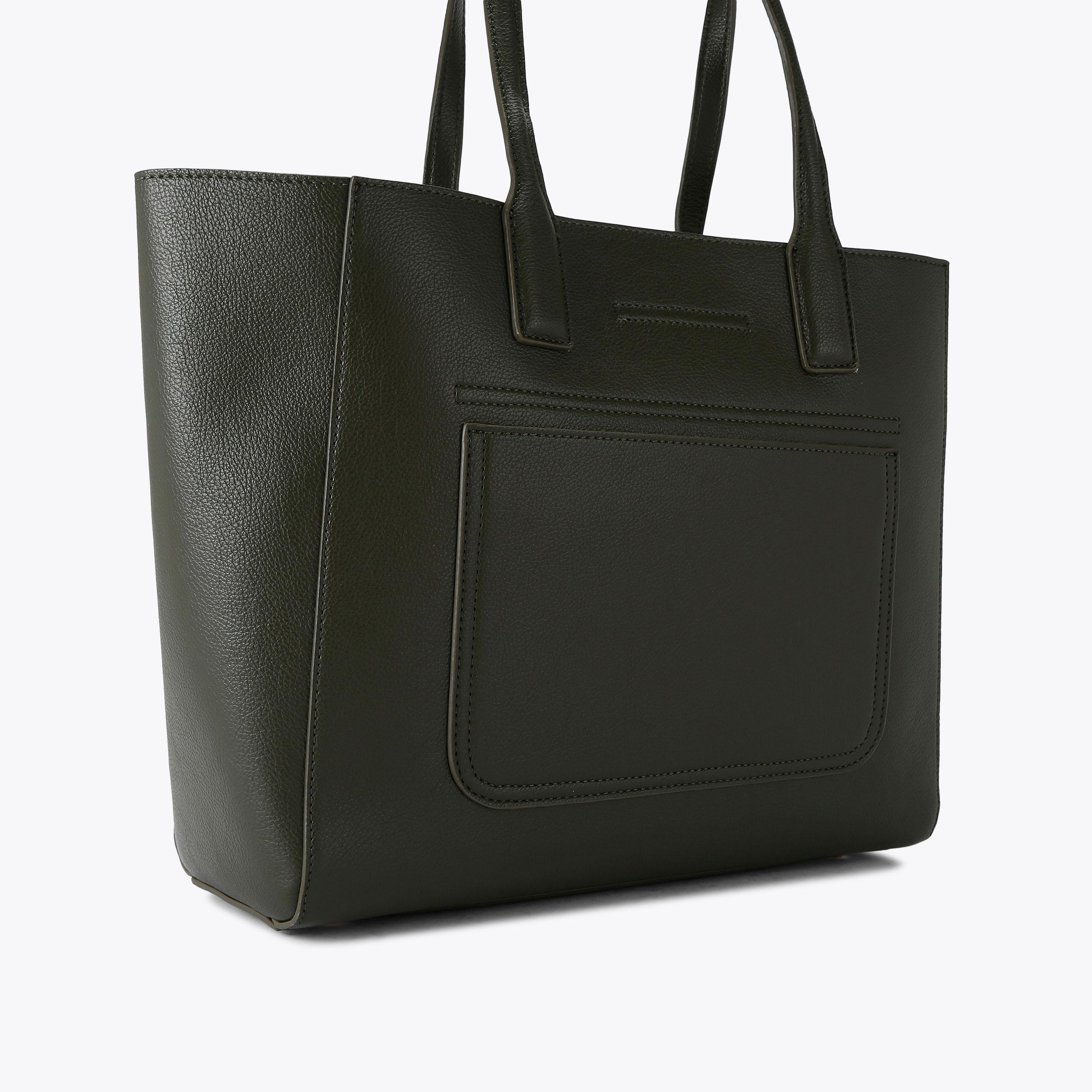 MILANO SHOPPER Khaki Tote Bag by CARVELA