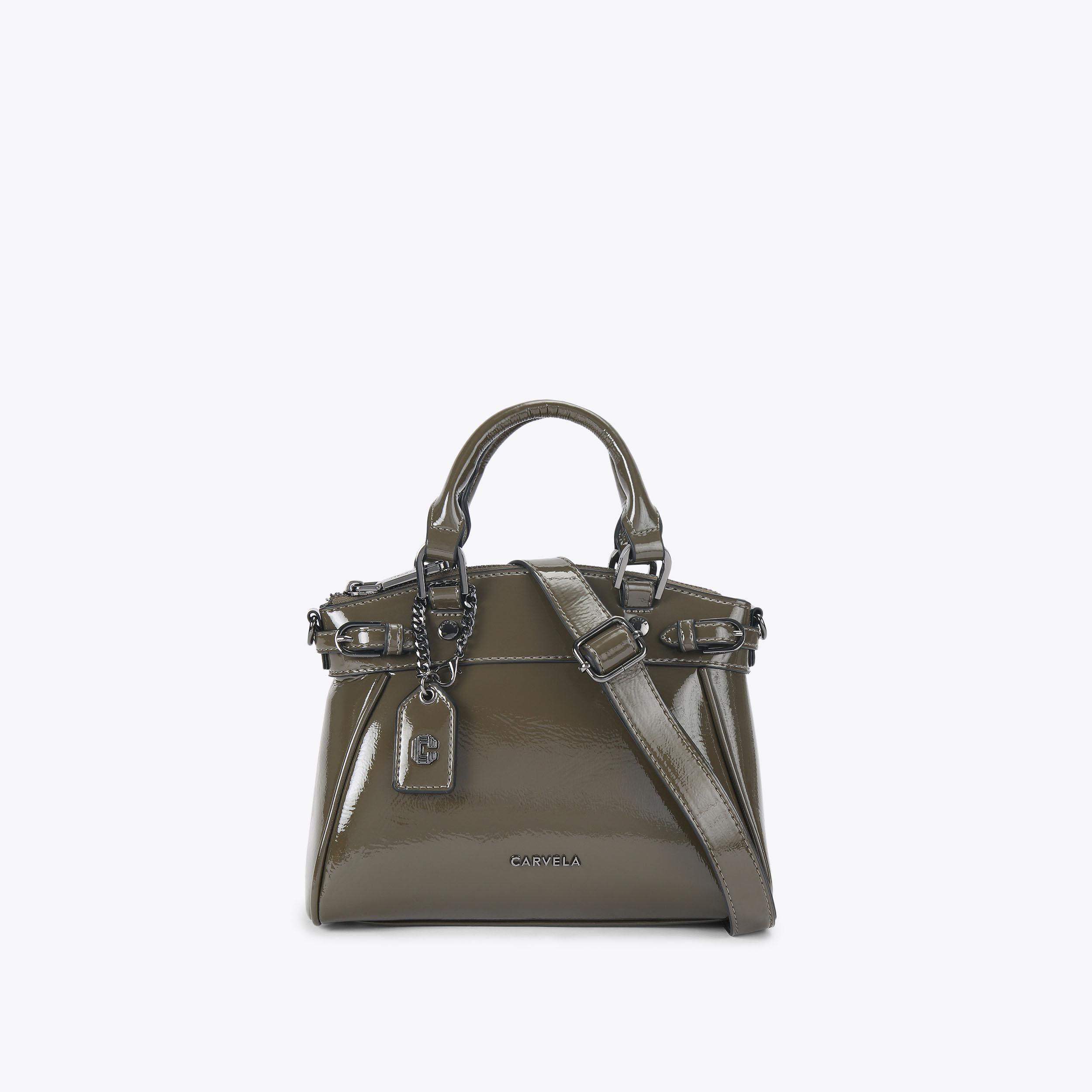 MINI VALENTINA TOTE Green Cross Body Bag by CARVELA