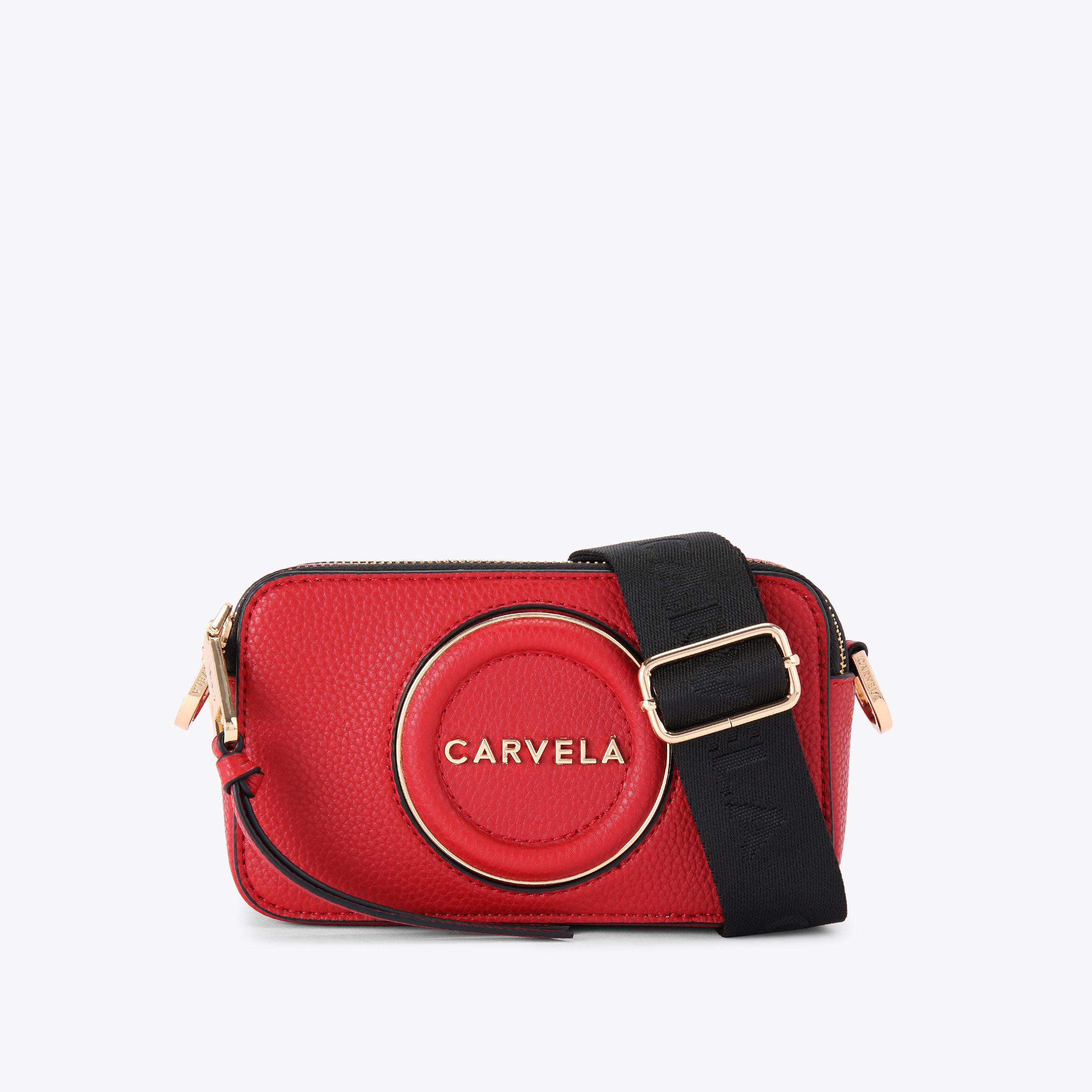 Red carvela bag store