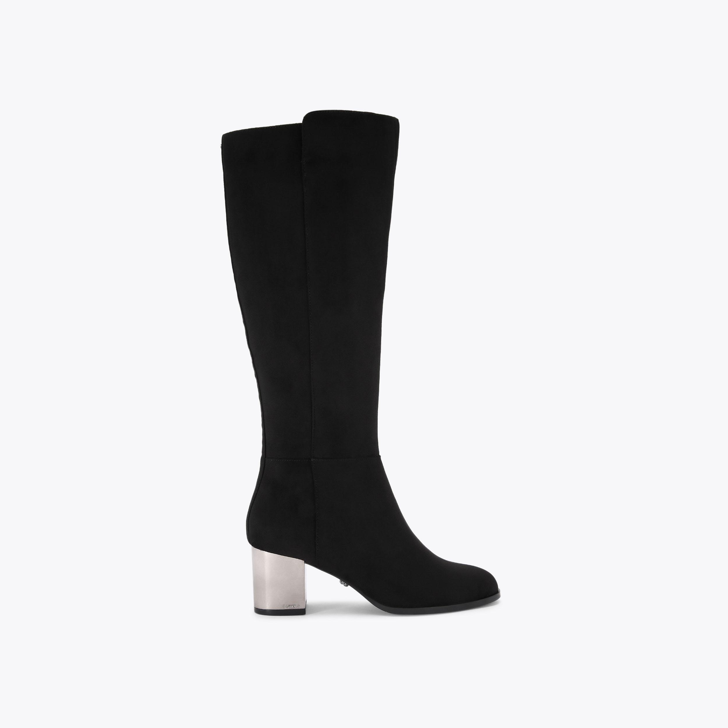 ROYALE HIGH Black Microsuede Boots by CARVELA