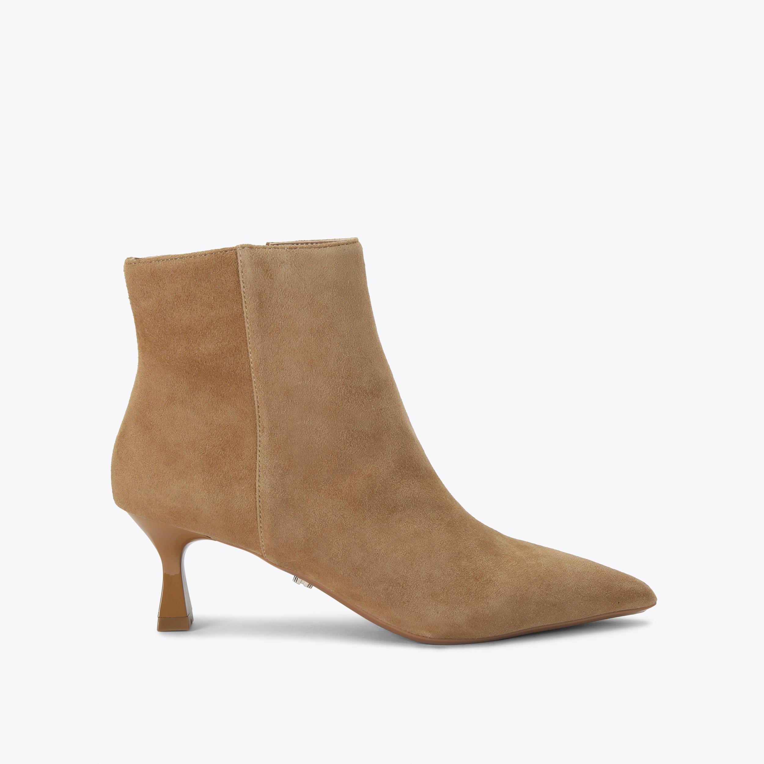 PURPOSE ANKLE Camel Suede Ankle Boot by CARVELA