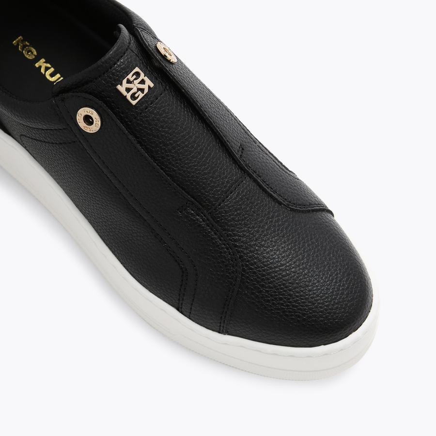 LEADER LACELESS Black Slip On Sneaker by KG KURT GEIGER