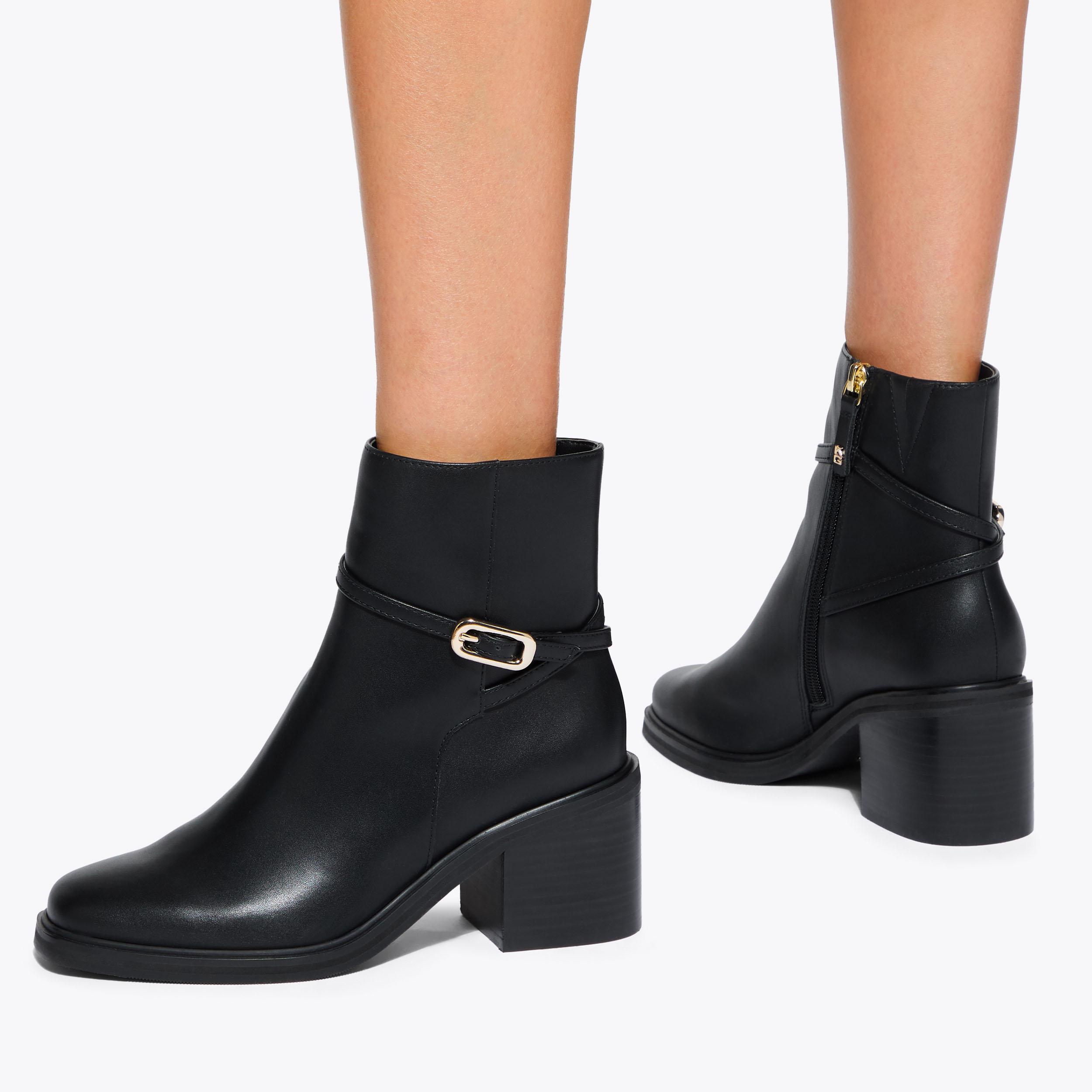 SAFFY Black Heeled Boots by KG KURT GEIGER
