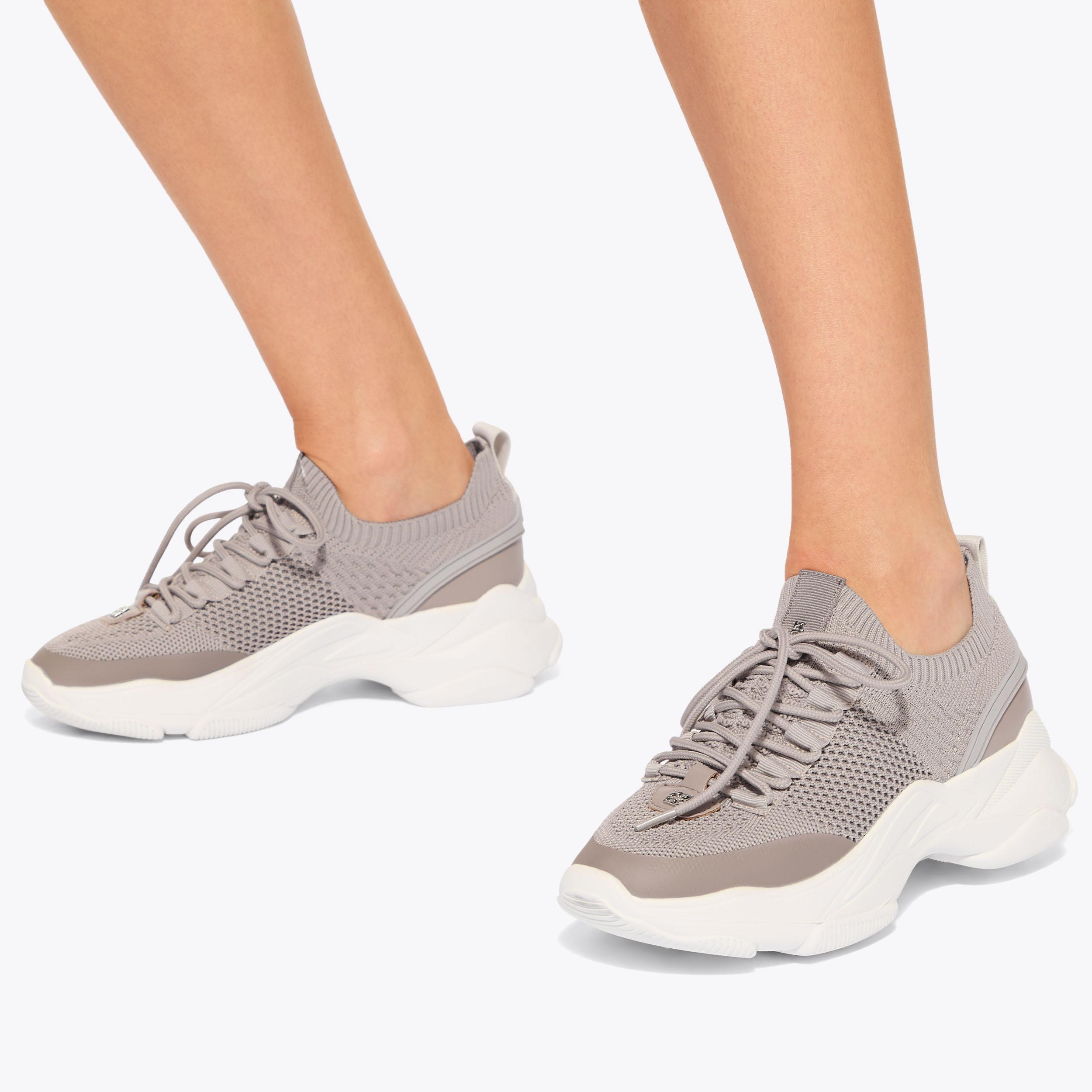 LIVELY Taupe Knitted Sneaker by KG KURT GEIGER