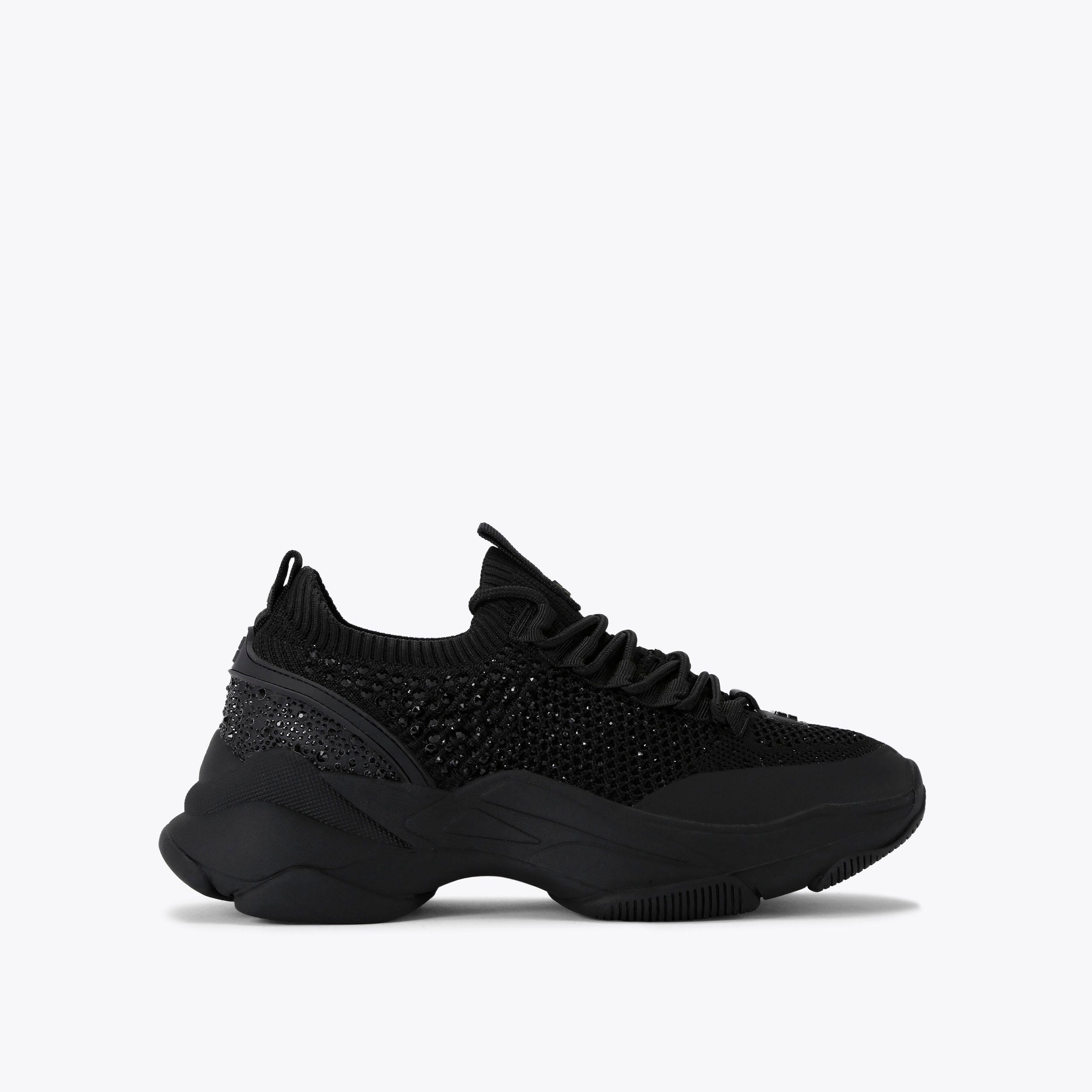 LIVELY GEM Black Crystal Sneaker by KG KURT GEIGER