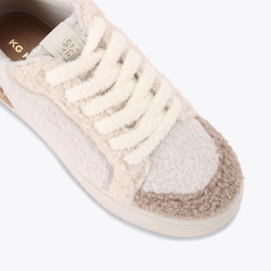 LIGHTER WARM Faux Fur Trainer by KG KURT GEIGER
