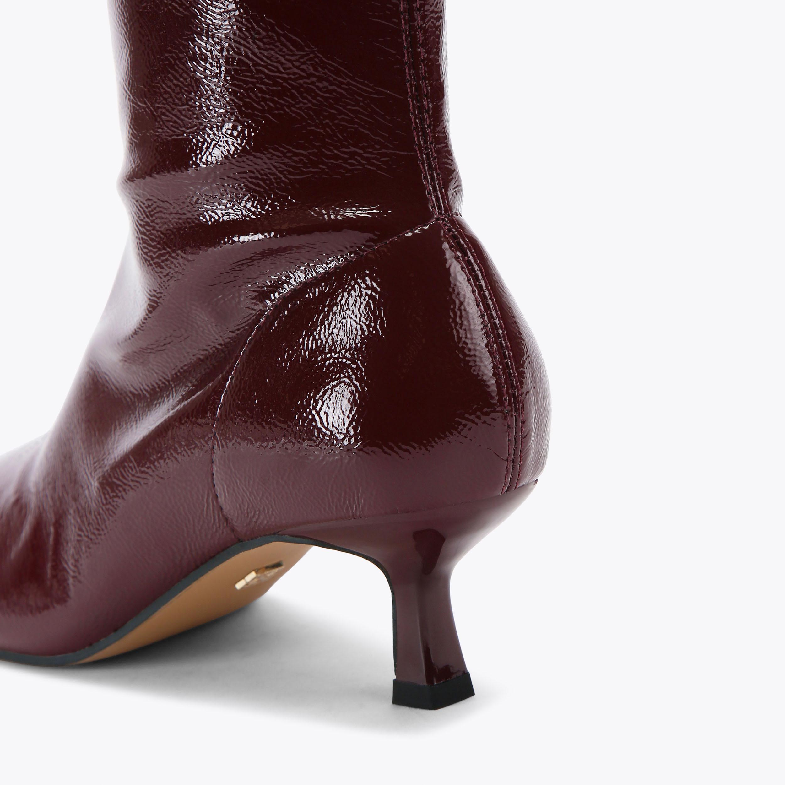 Kurt geiger burgundy boots best sale