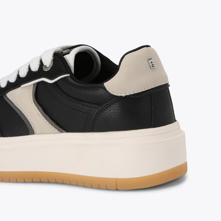 KICK Black Lace Up Sneaker by KG KURT GEIGER