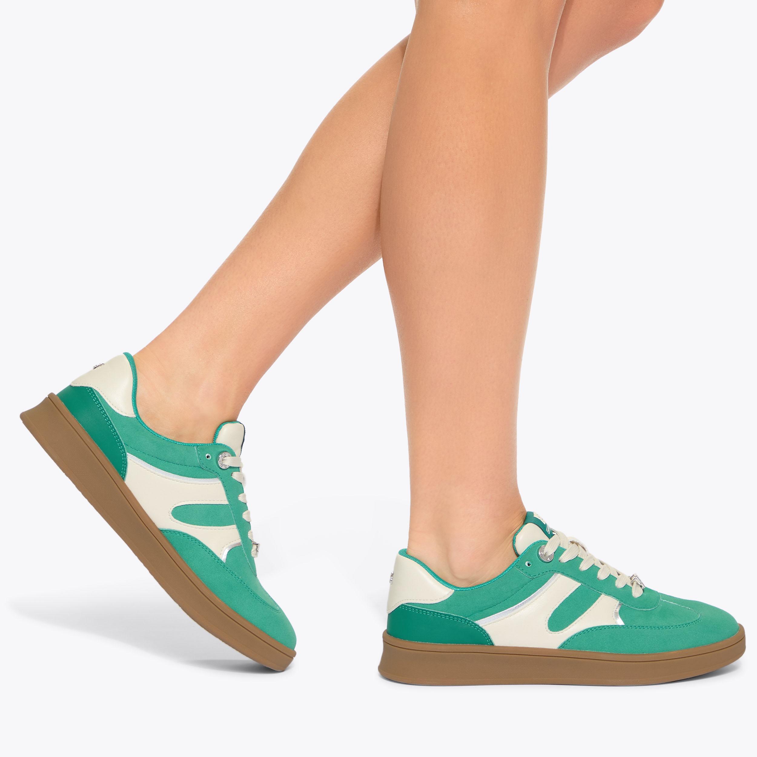 KINDRED Green Metallic Lace Up Sneaker by KG KURT GEIGER KINDRED Green Metallic Lace Up Sneaker by KG KURT GEIGER