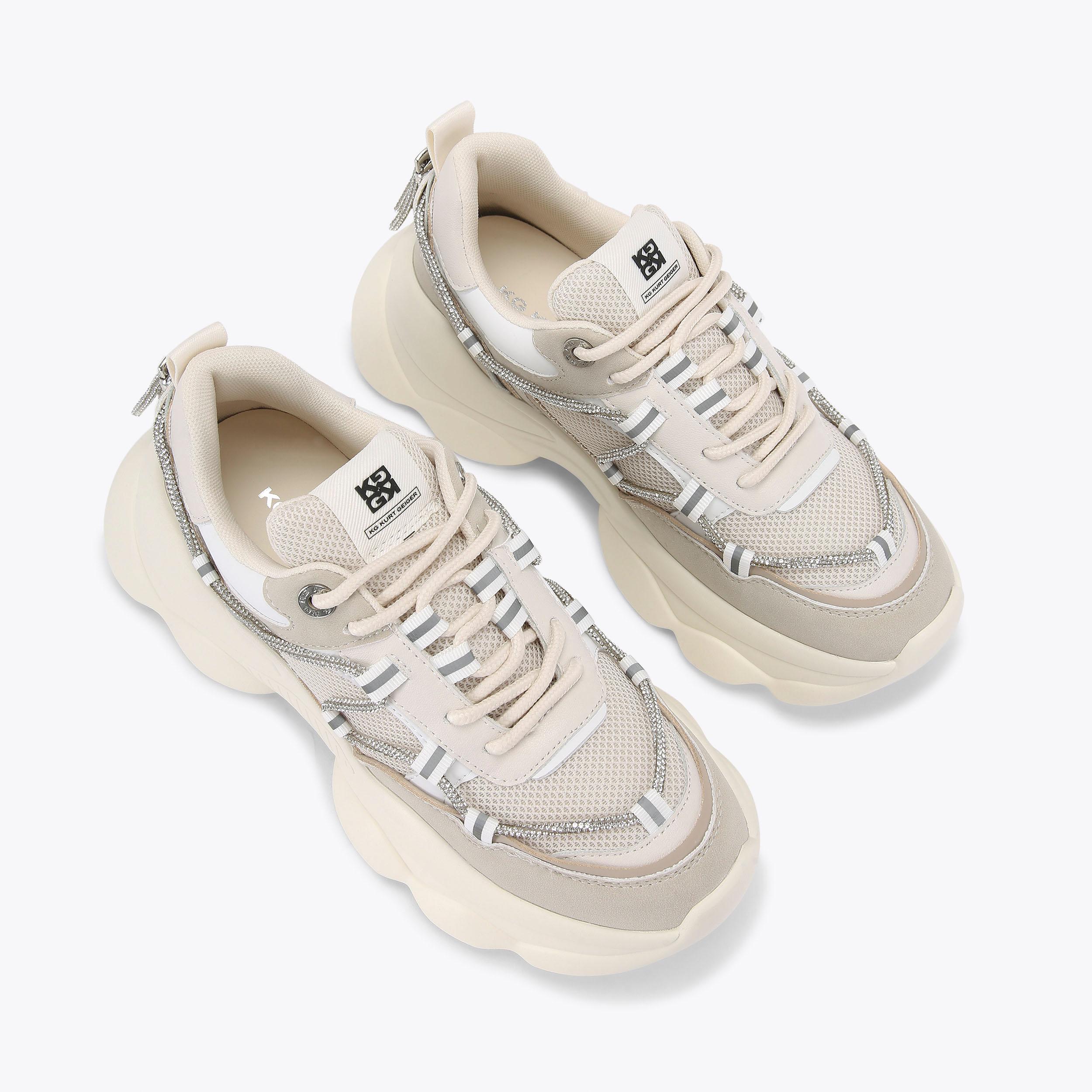 KAIDEN Metallic Silver Sneaker by KG KURT GEIGER