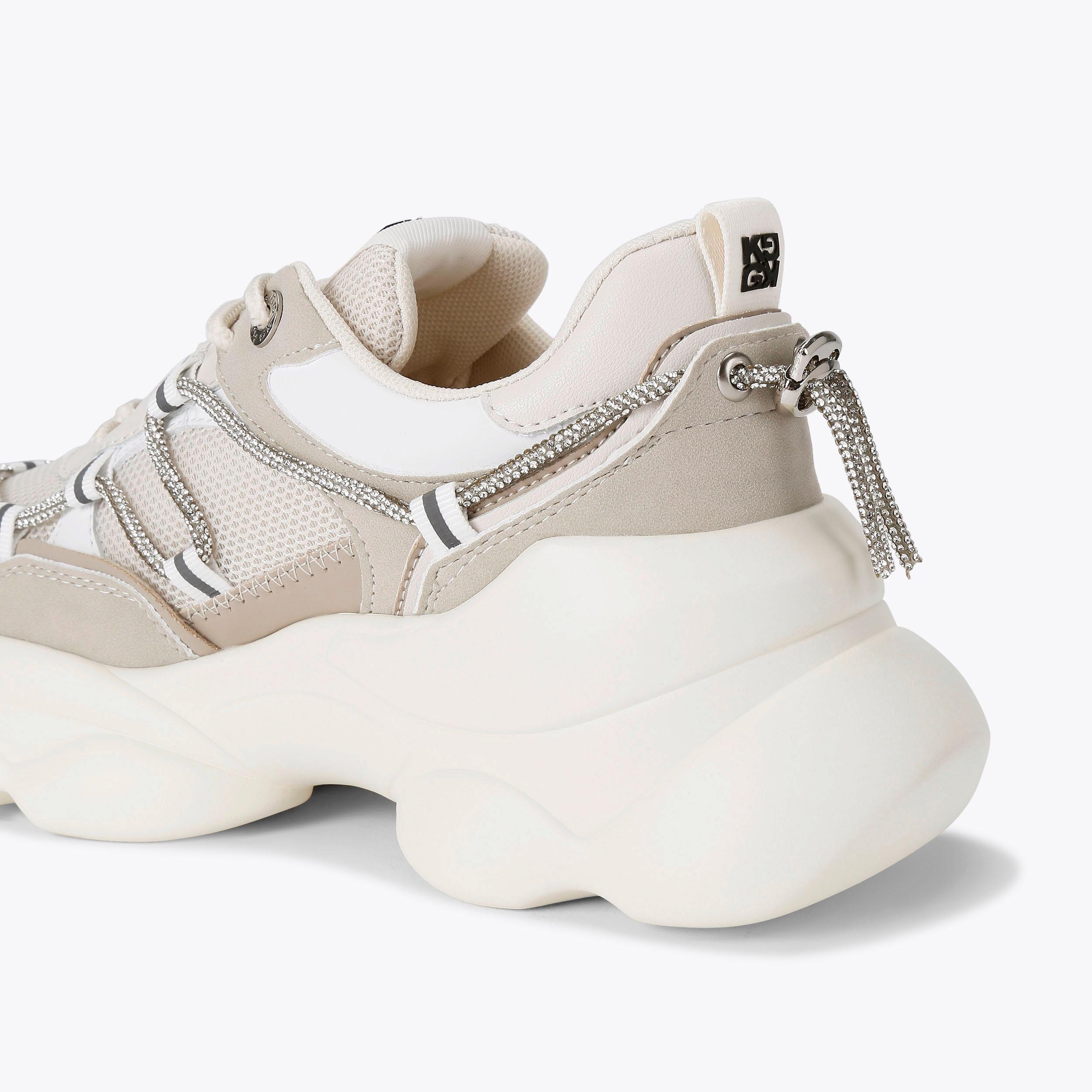 KAIDEN Metallic Silver Sneaker by KG KURT GEIGER