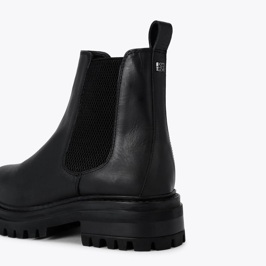 TEDDY Black Leather Chelsea Boot by KG KURT GEIGER display picture 2