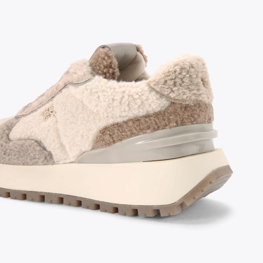LOUISA WARM Faux Fur Sneaker by KG KURT GEIGER