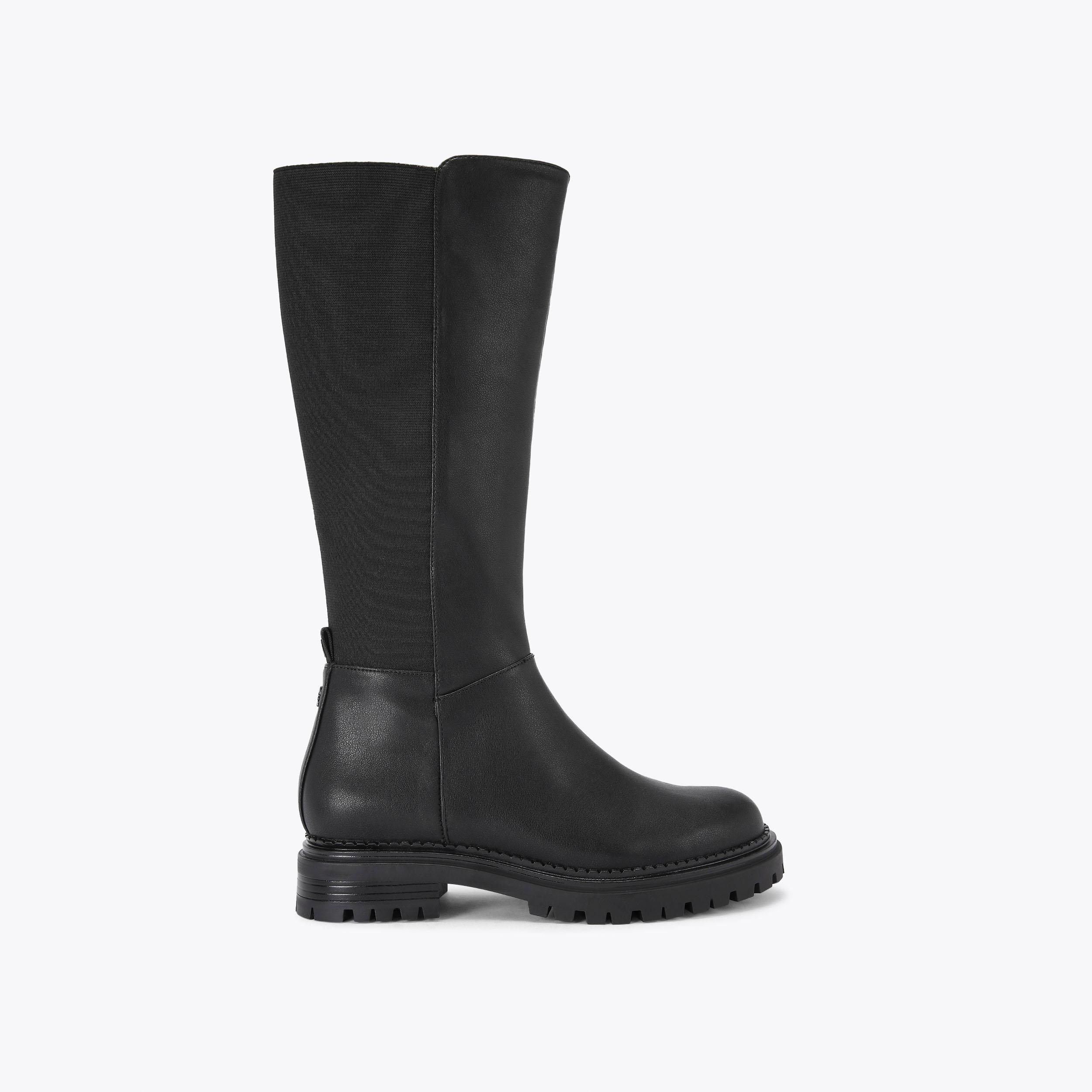 TAMAR Black Knee High Boot by KG KURT GEIGER