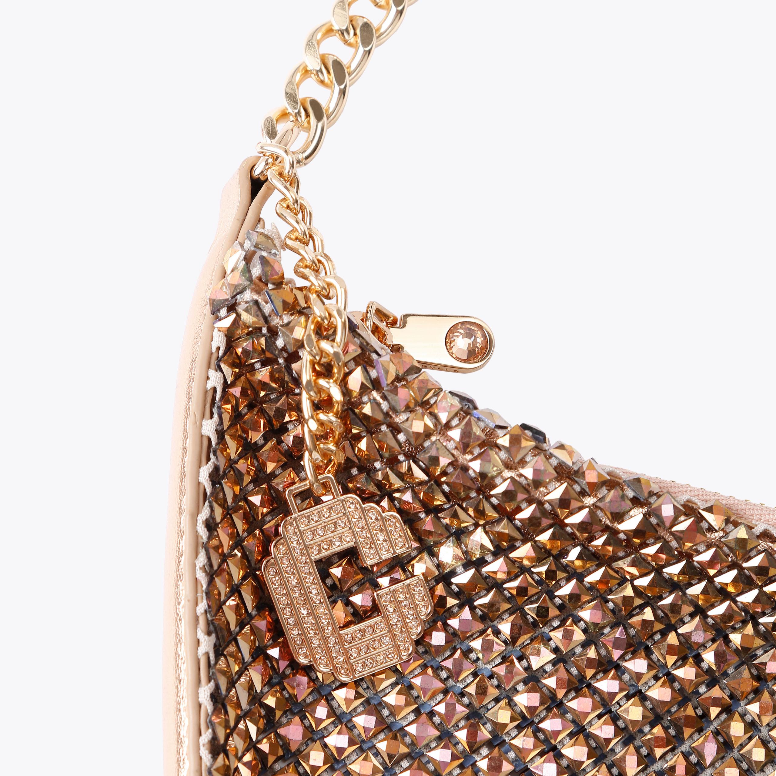 Rose gold over shoulder bag on sale