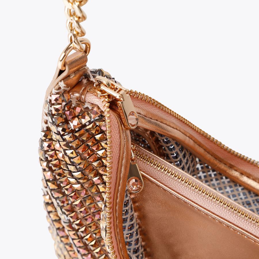 CIAO SHOULDER BAG Rose Gold Chain Shoulder Bag by CARVELA