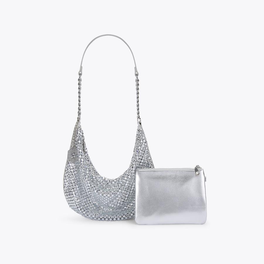 Silver chain bag on sale