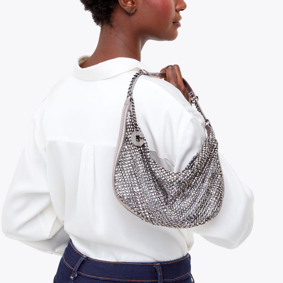 極美品　WAGY SHOULDER LEAD BAG CIAO SHOULDER BAG Silver Shoulder Bag by CARVELA