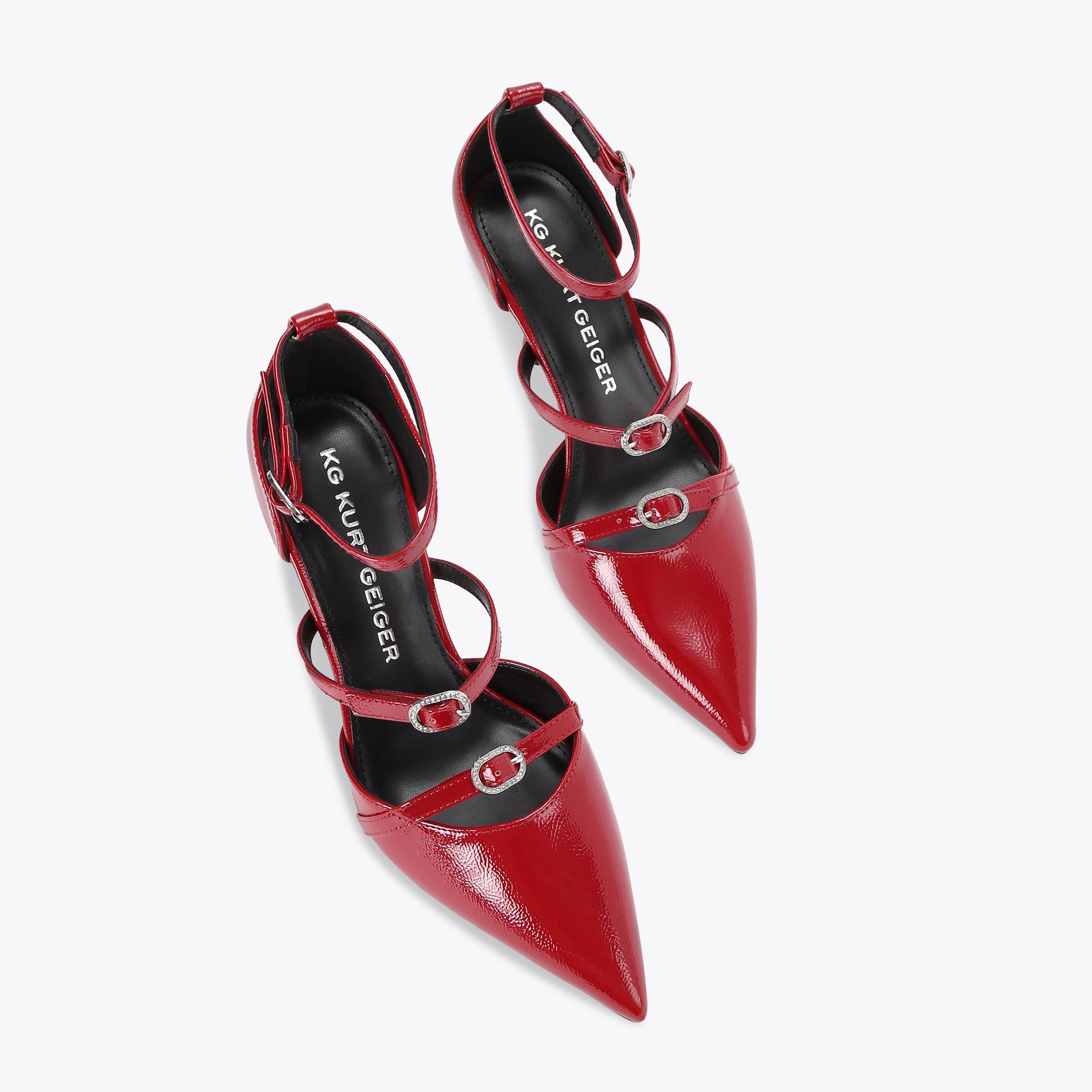 FLAVOUR Red Patent Heels by KG KURT GEIGER