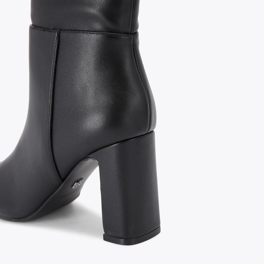 TITAN ANKLE Black Heeled Ankle Boot by KG KURT GEIGER