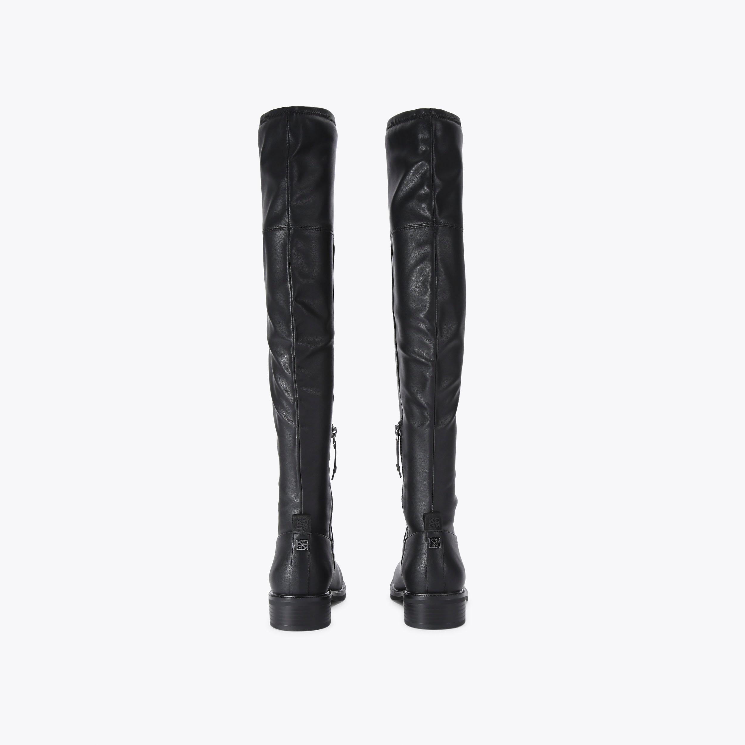 TISHA Black Knee Boot by KG KURT GEIGER