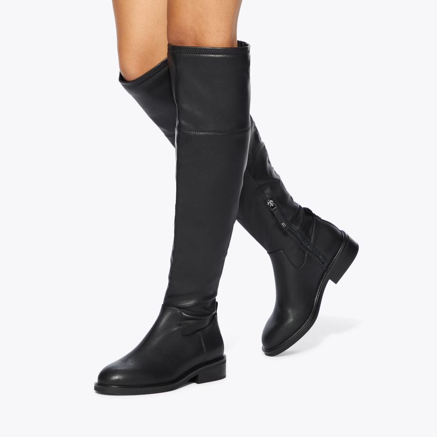 TISHA Black Knee Boot by KG KURT GEIGER