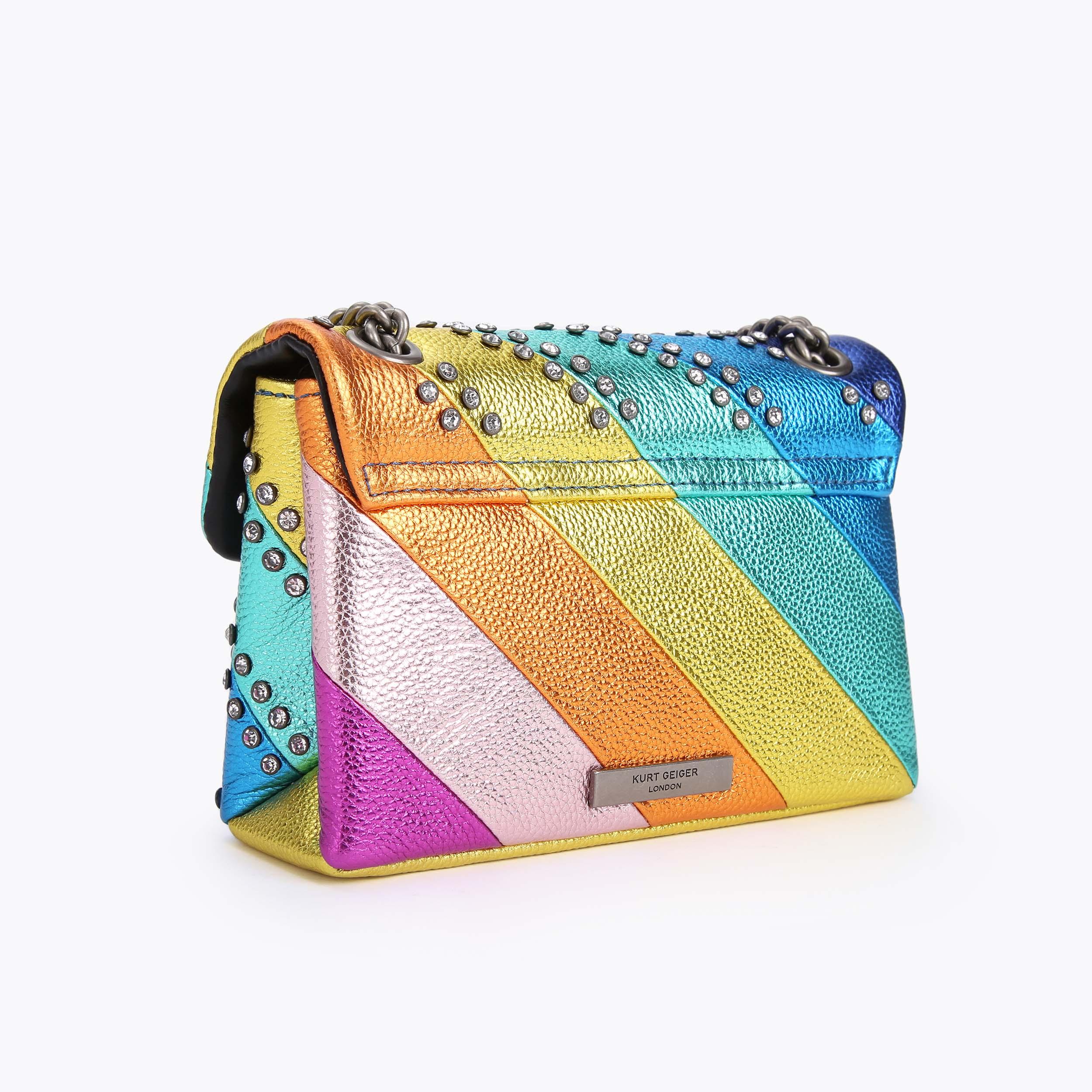 Kurt Geiger London Kensington Rainbow Stripe Convertible Bandeau