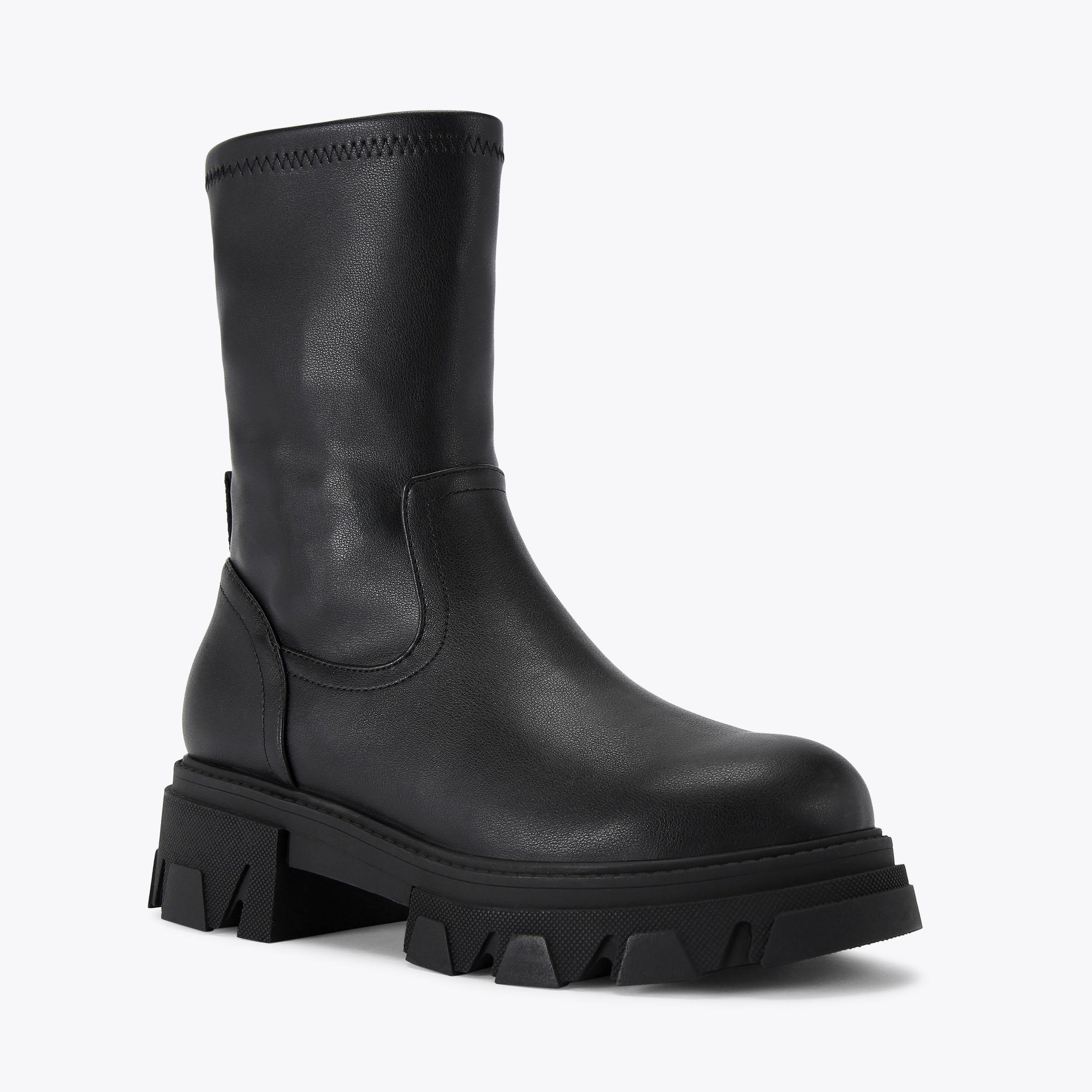 ヴァーティゴ/マーキュリー・イヤーズ TRIX Black Block Heel Boot by KG KURT GEIGER