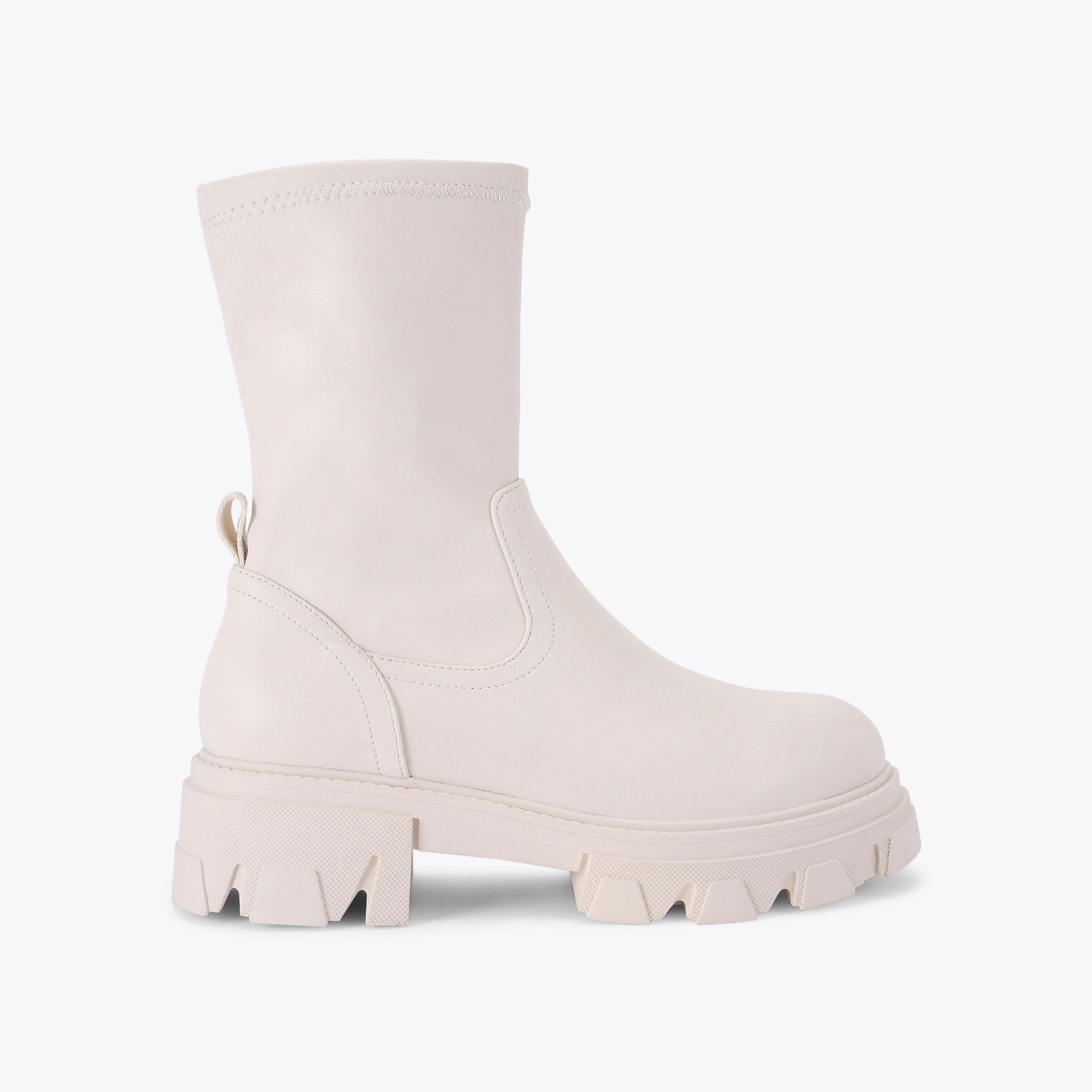 EXPLORER SOCK Bone Ankle Boot by CARVELA