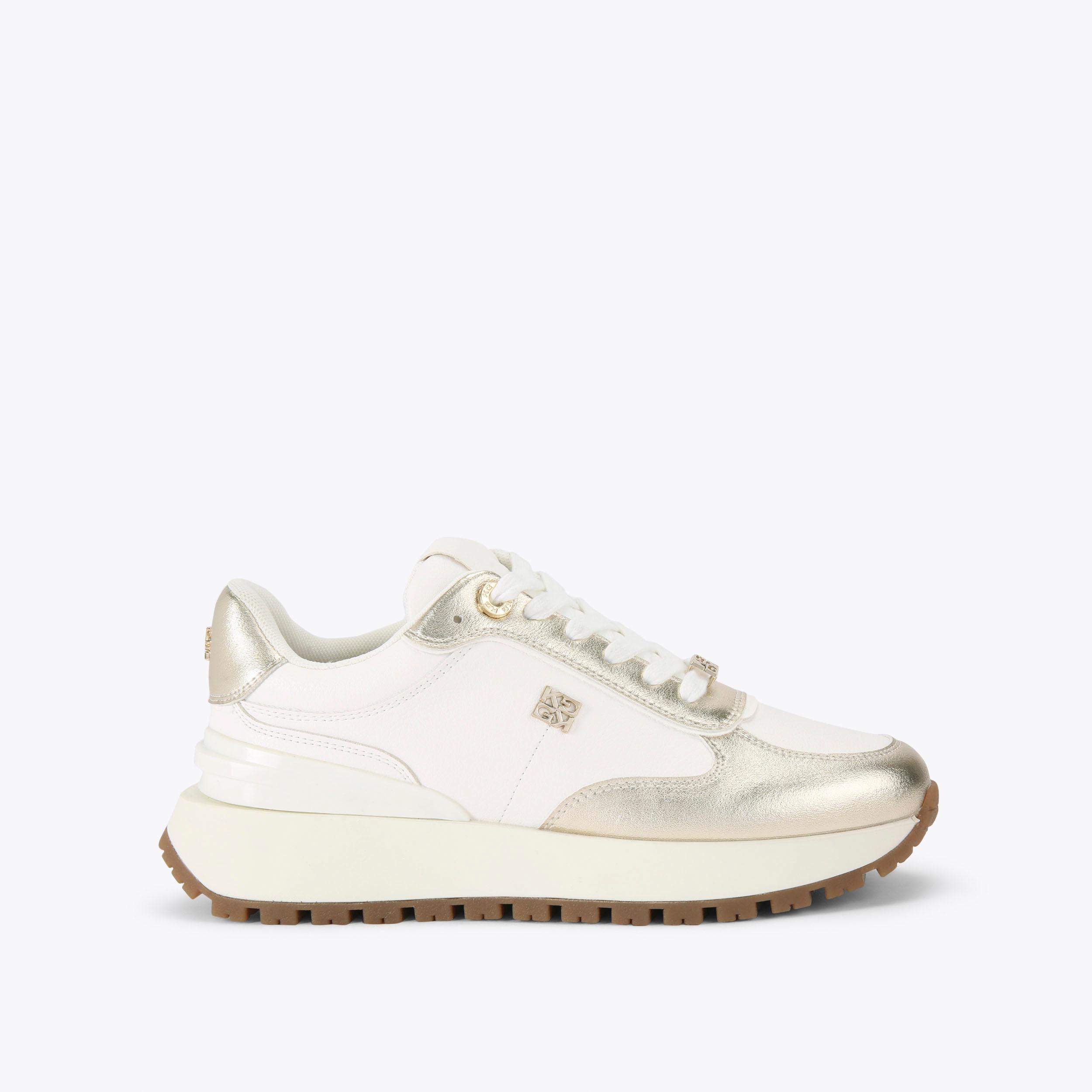 KAIDEN Metallic Silver Sneaker by KG KURT GEIGER
