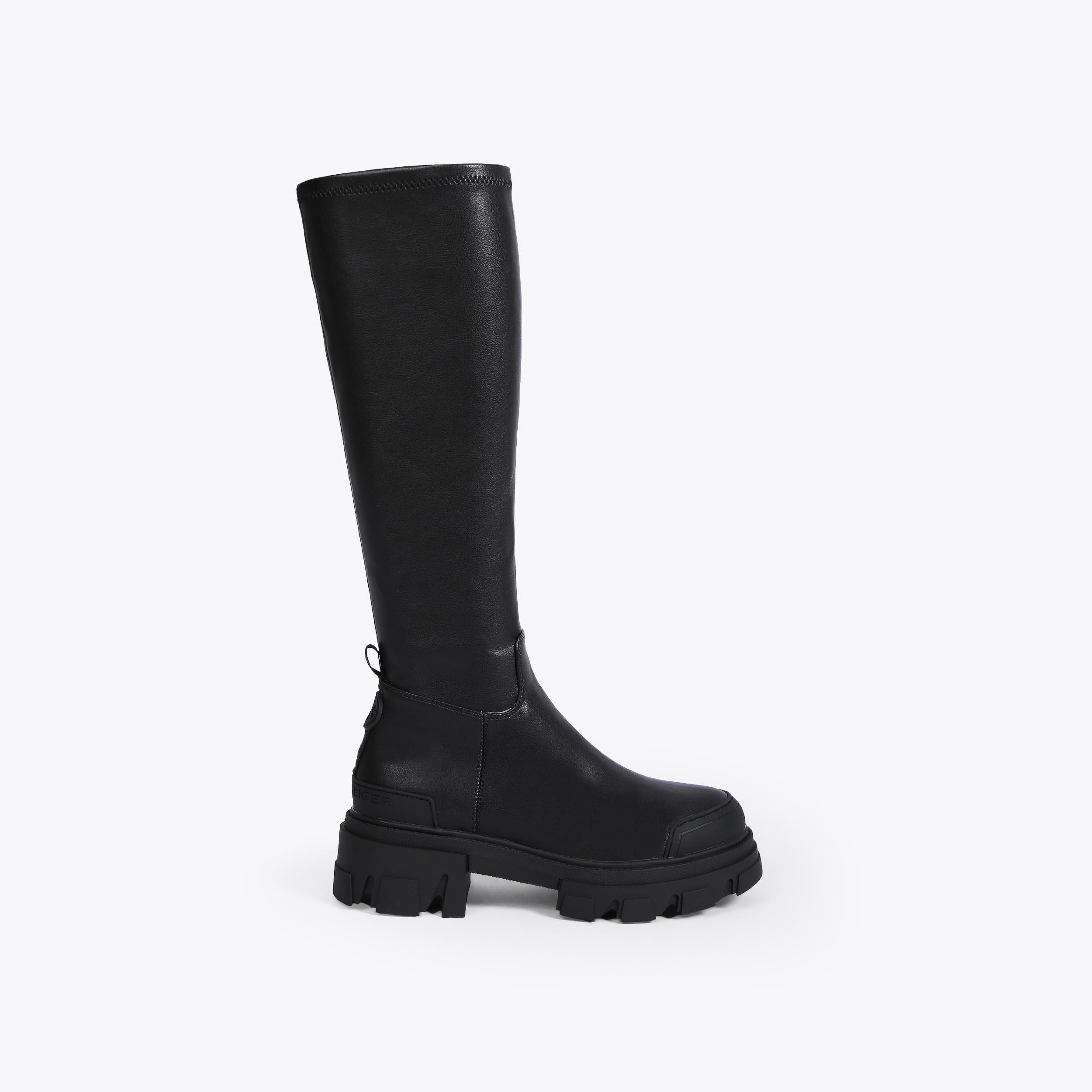 TREKKER SOCK KNEE2 Black Knee High Boot by KG KURT GEIGER