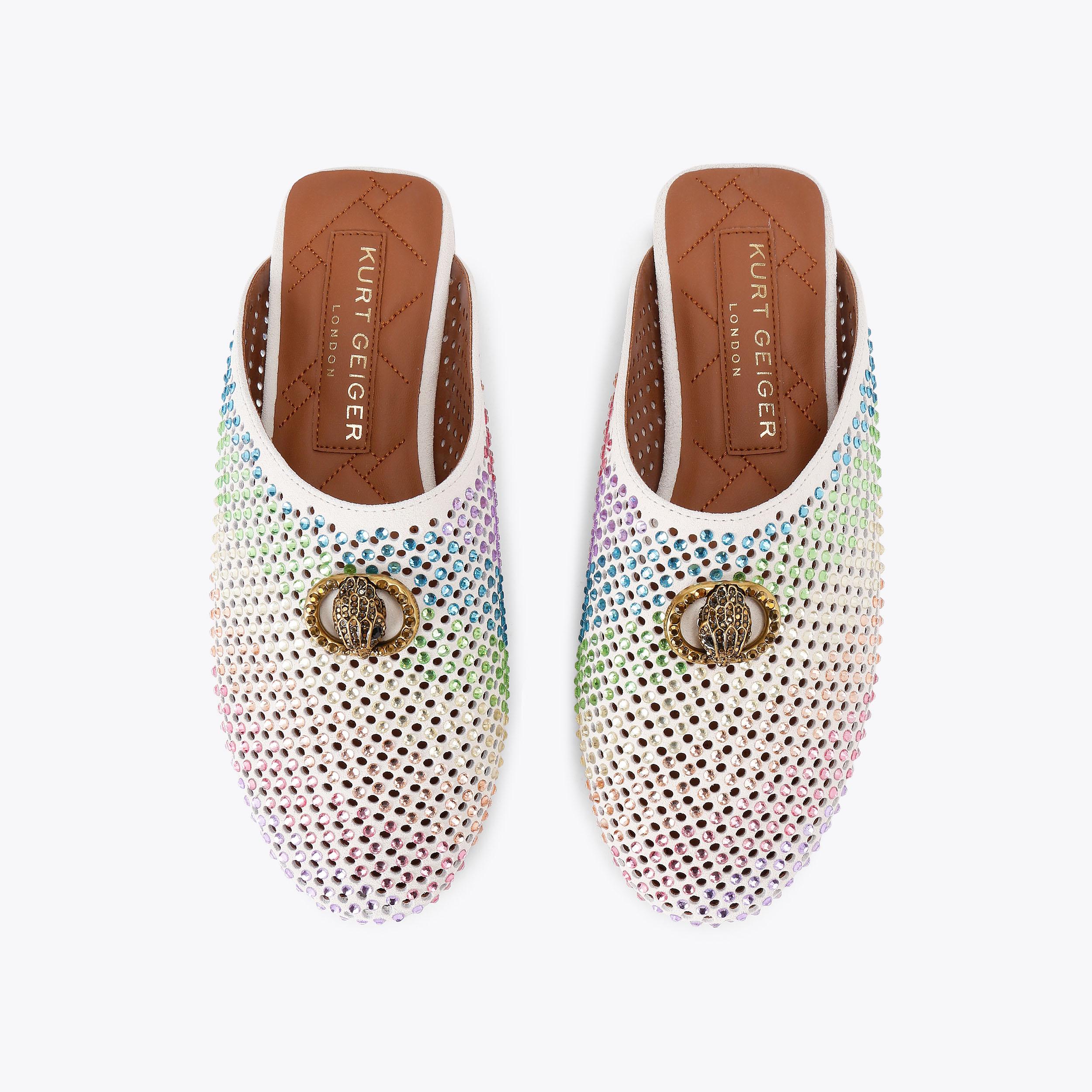 CHELSEA SLIDER Bone Slider Shoe by KURT GEIGER LONDON