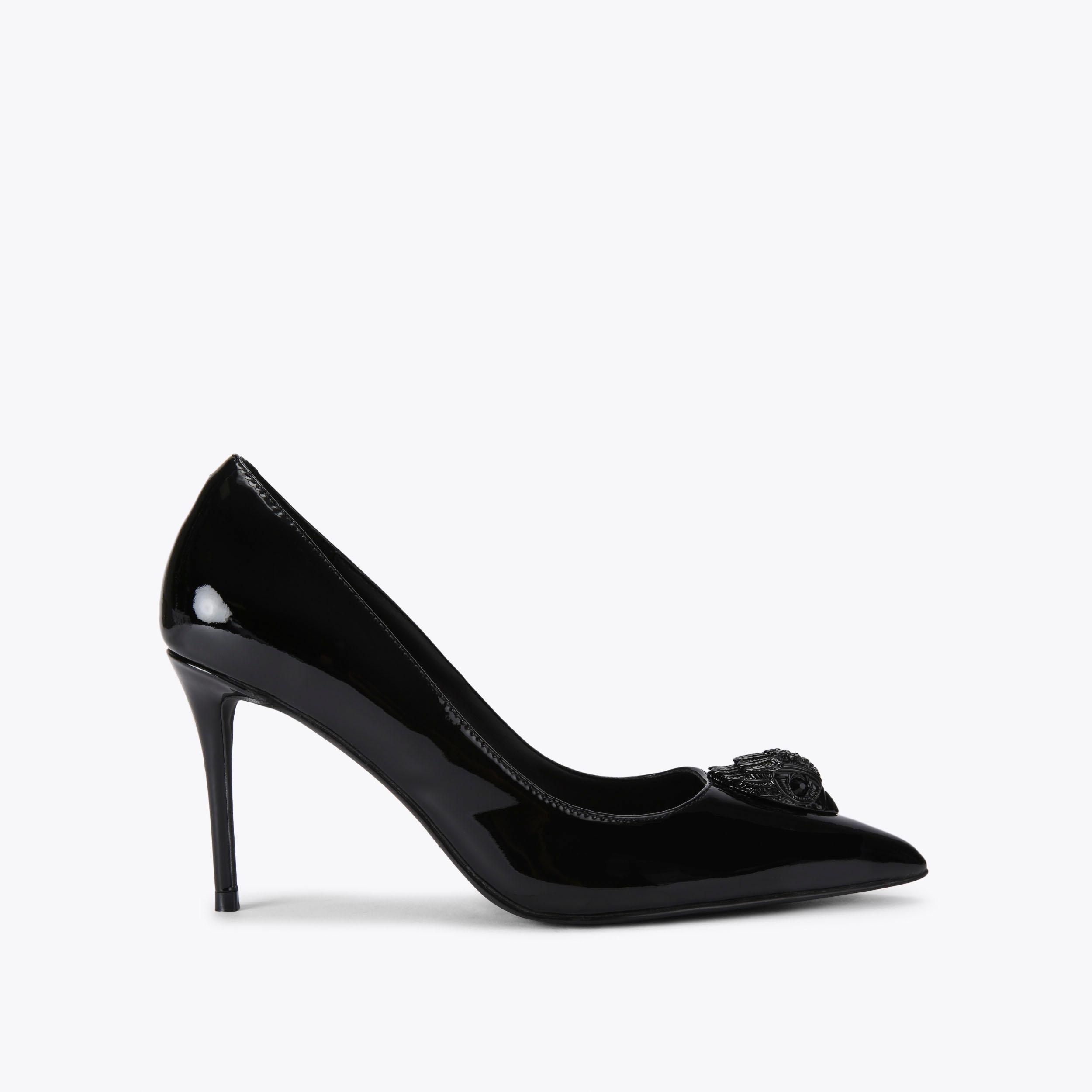 SWEETIE COURT Black Patent Slingback Heel by KG KURT GEIGER SWEETIE COURT Black Patent Slingback Heel by KG KURT GEIGER