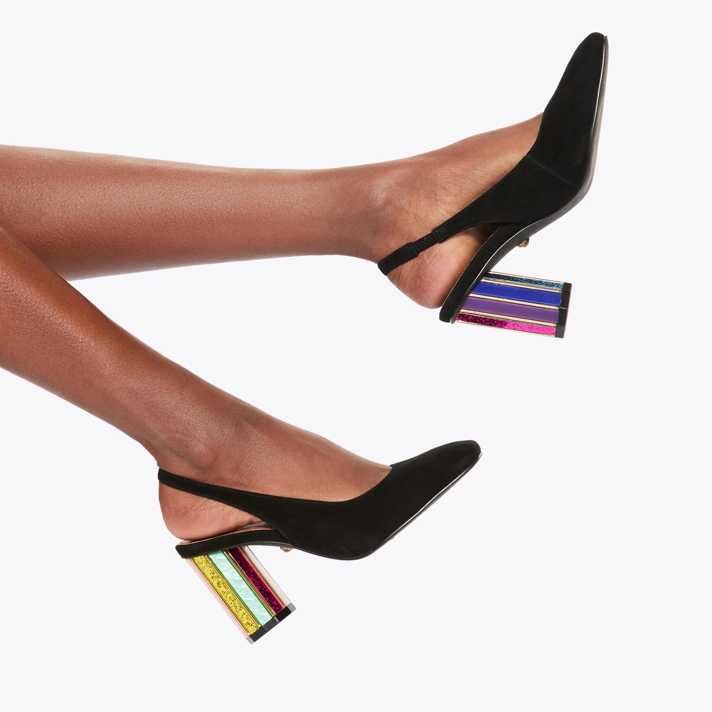 Perspex and black heels online