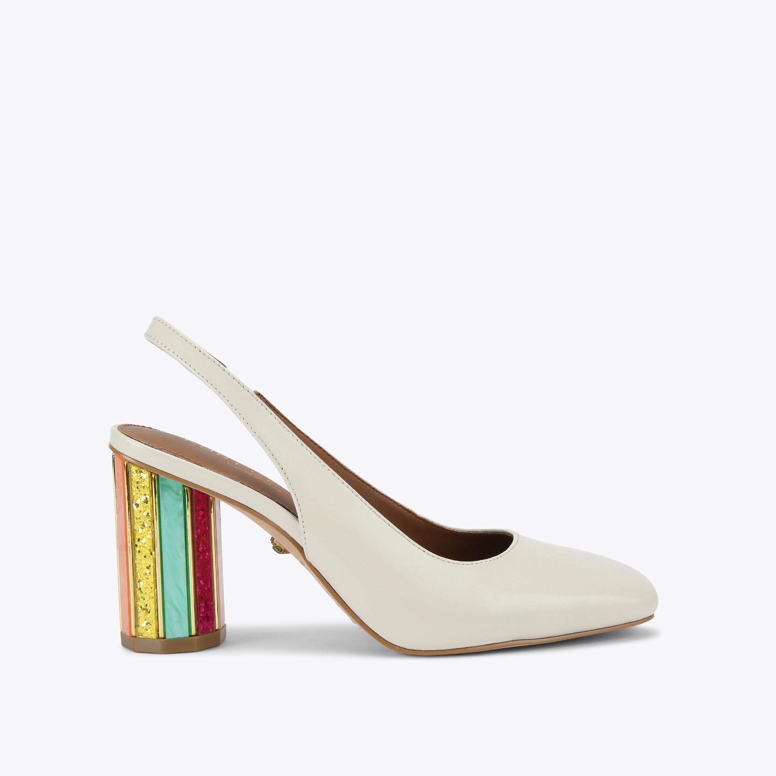perspex slingback heels