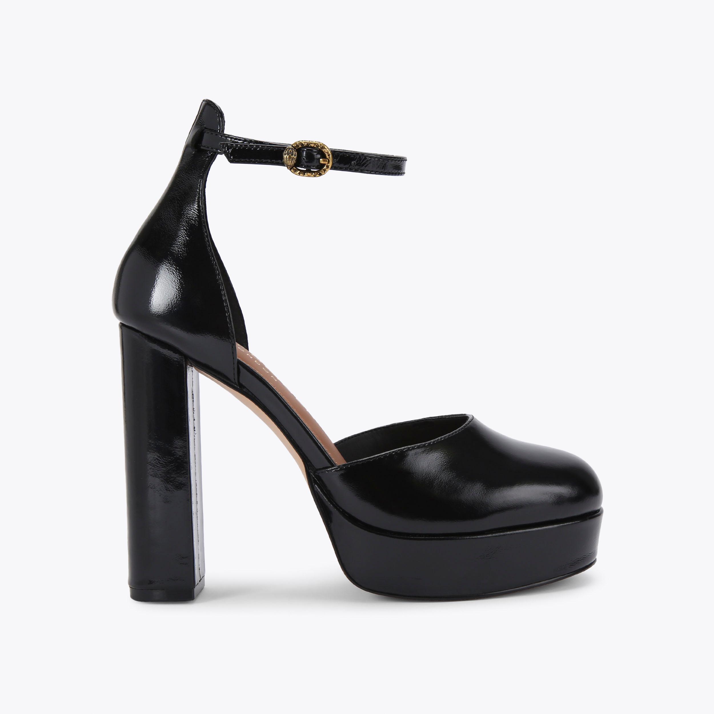 Shoreditch Platform Court Heel - black