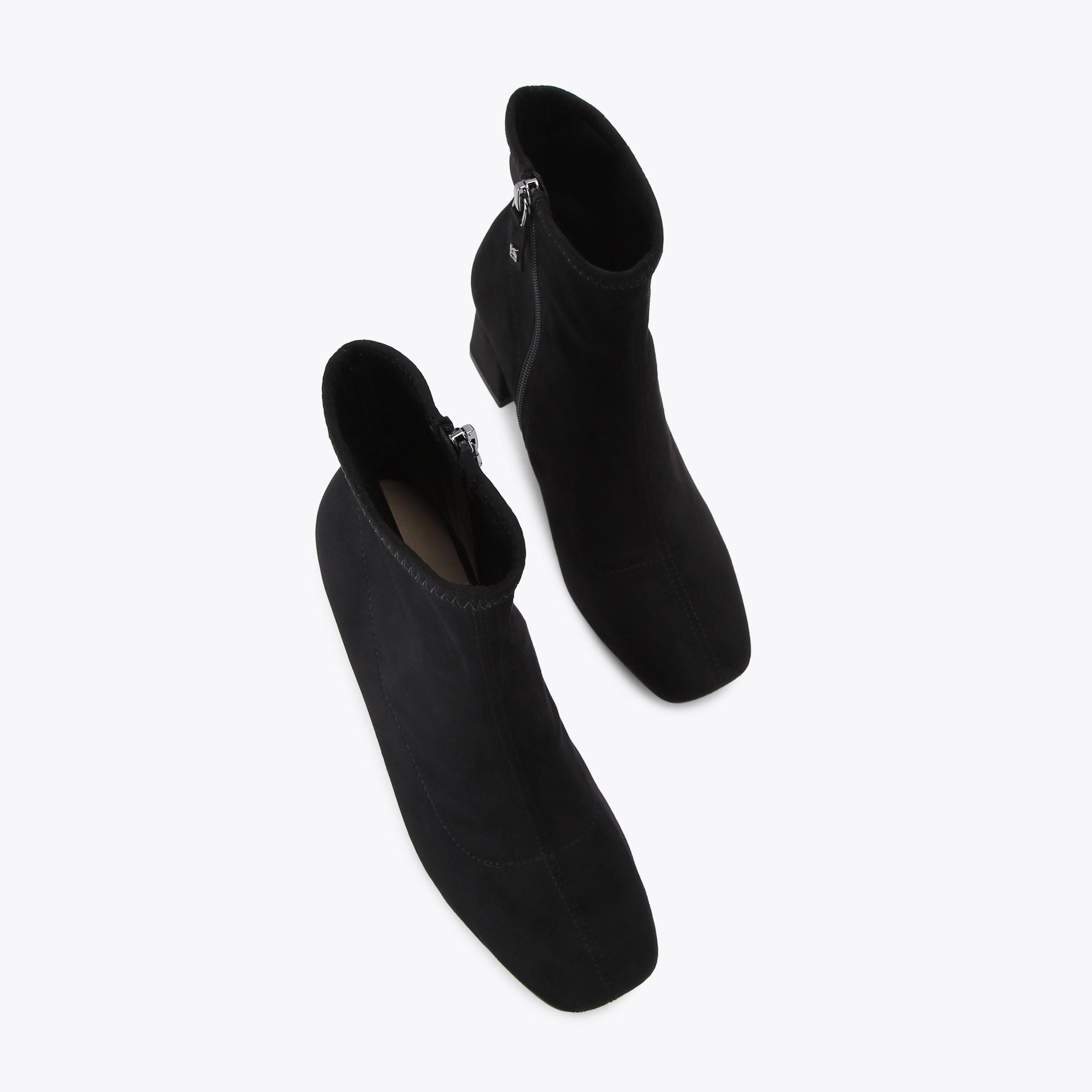 STORM Black Microsuede Ankle Boot by KG KURT GEIGER