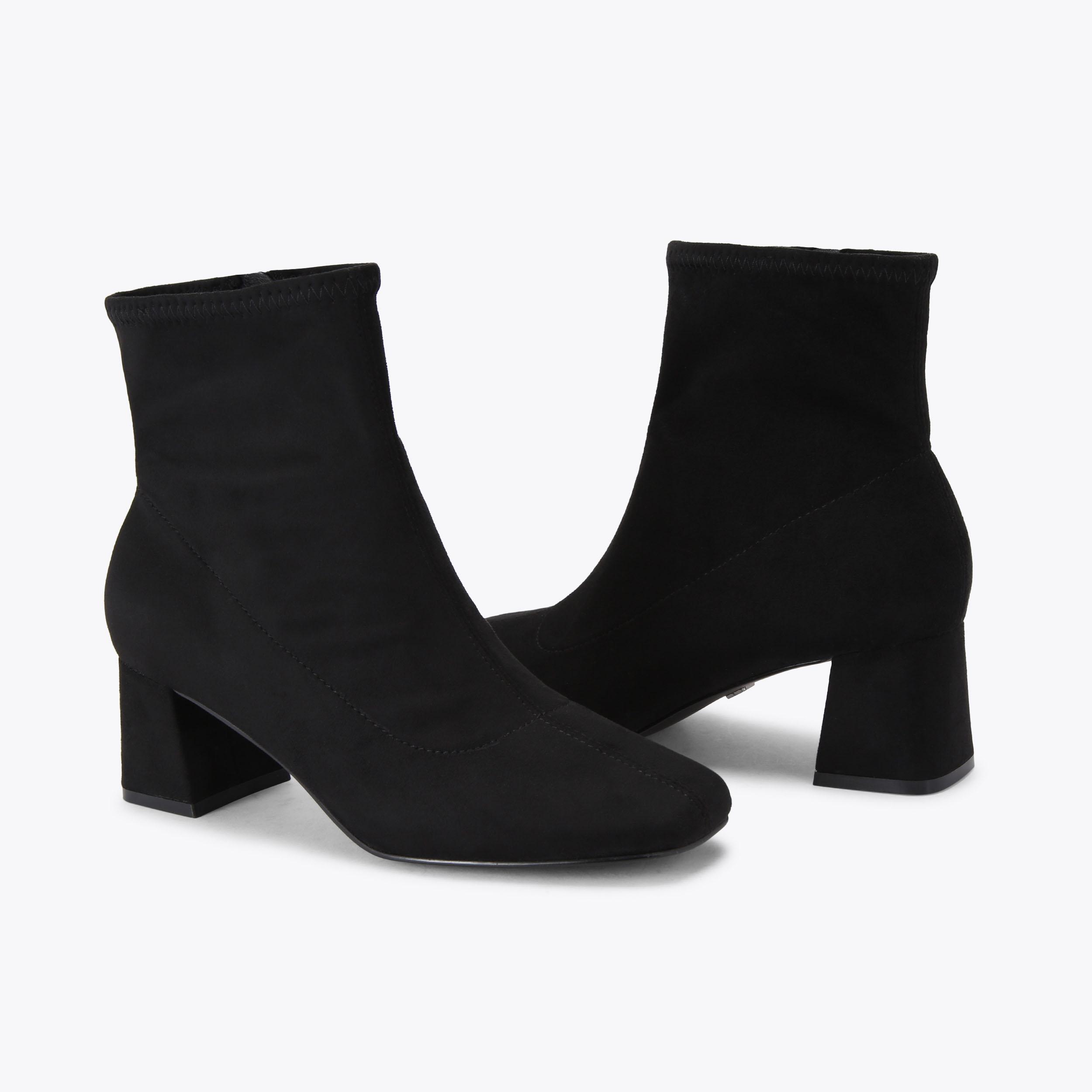 STORM Black Microsuede Ankle Boot by KG KURT GEIGER