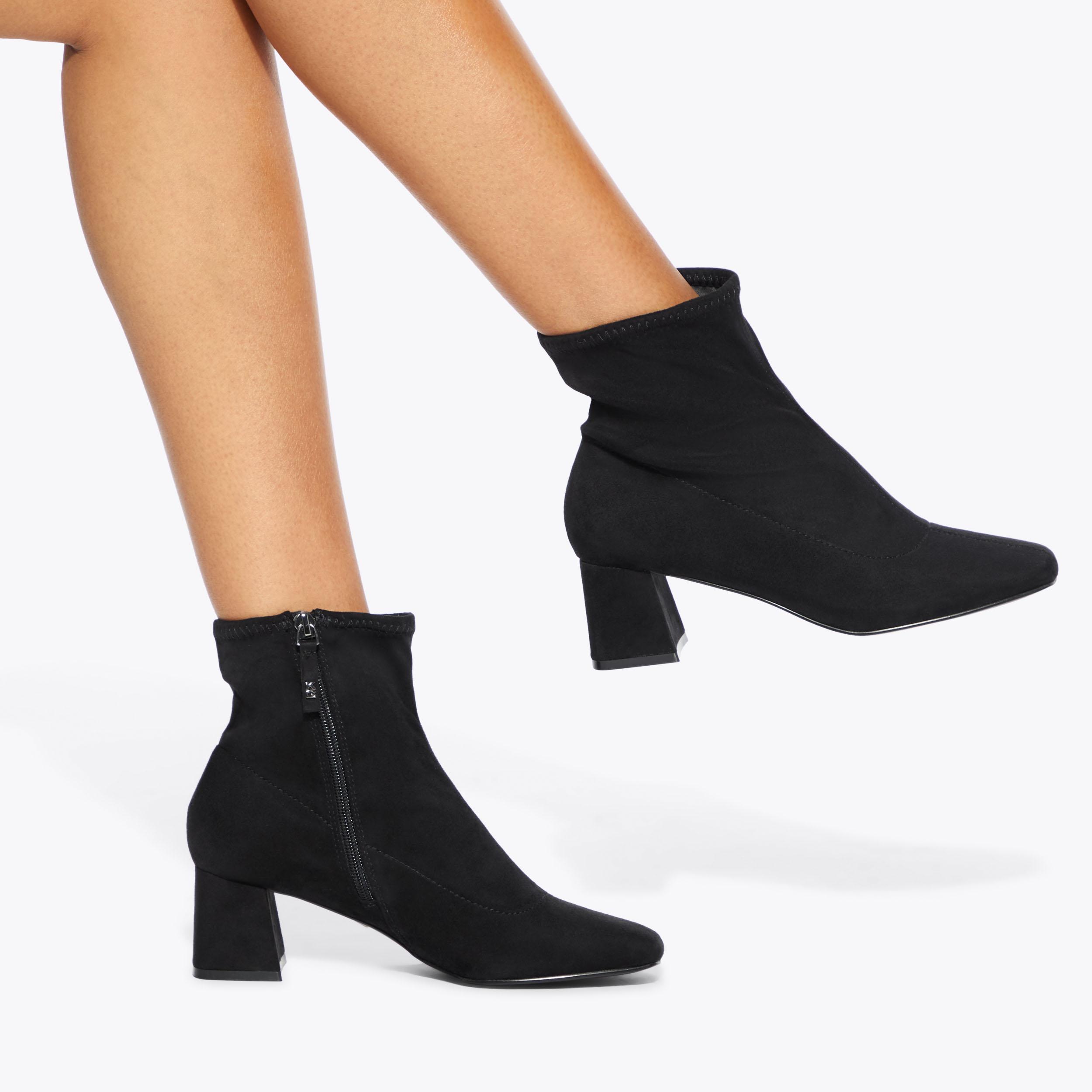 STORM Black Microsuede Ankle Boot by KG KURT GEIGER