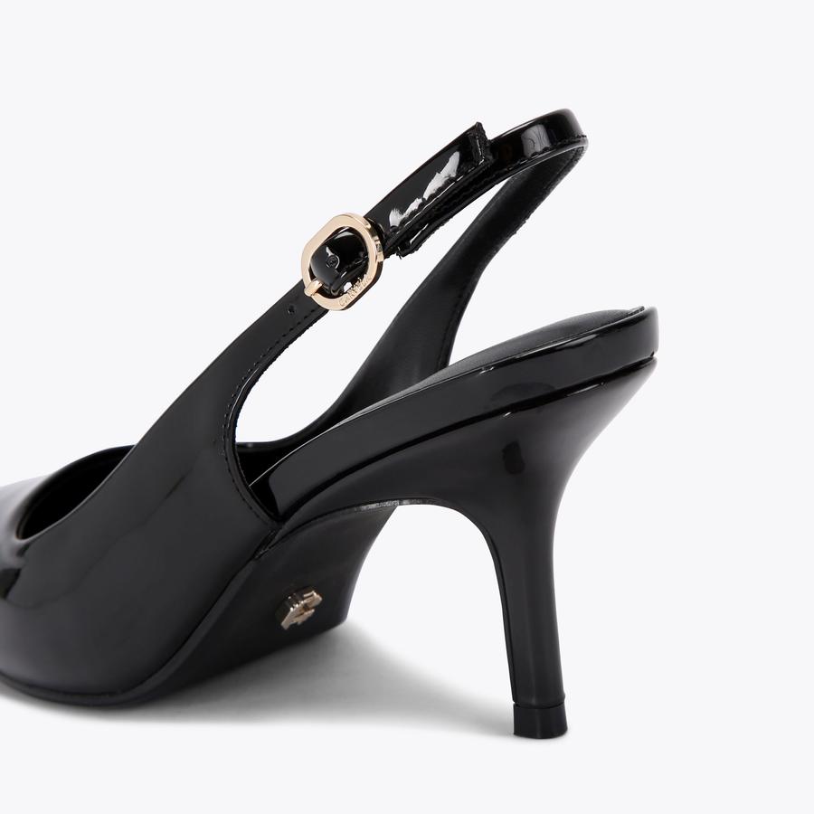 SPIRIT SLING Black Patent Heel by CARVELA